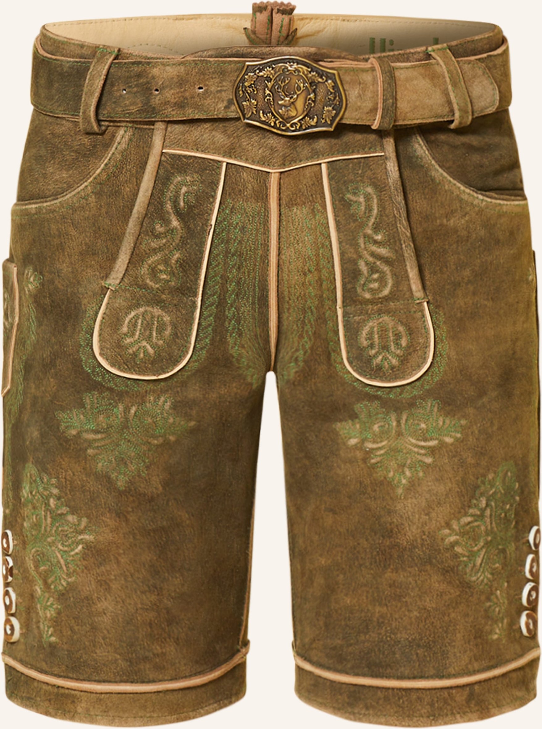 Hirscher Trachten-Lederhose Bad Ischl braun