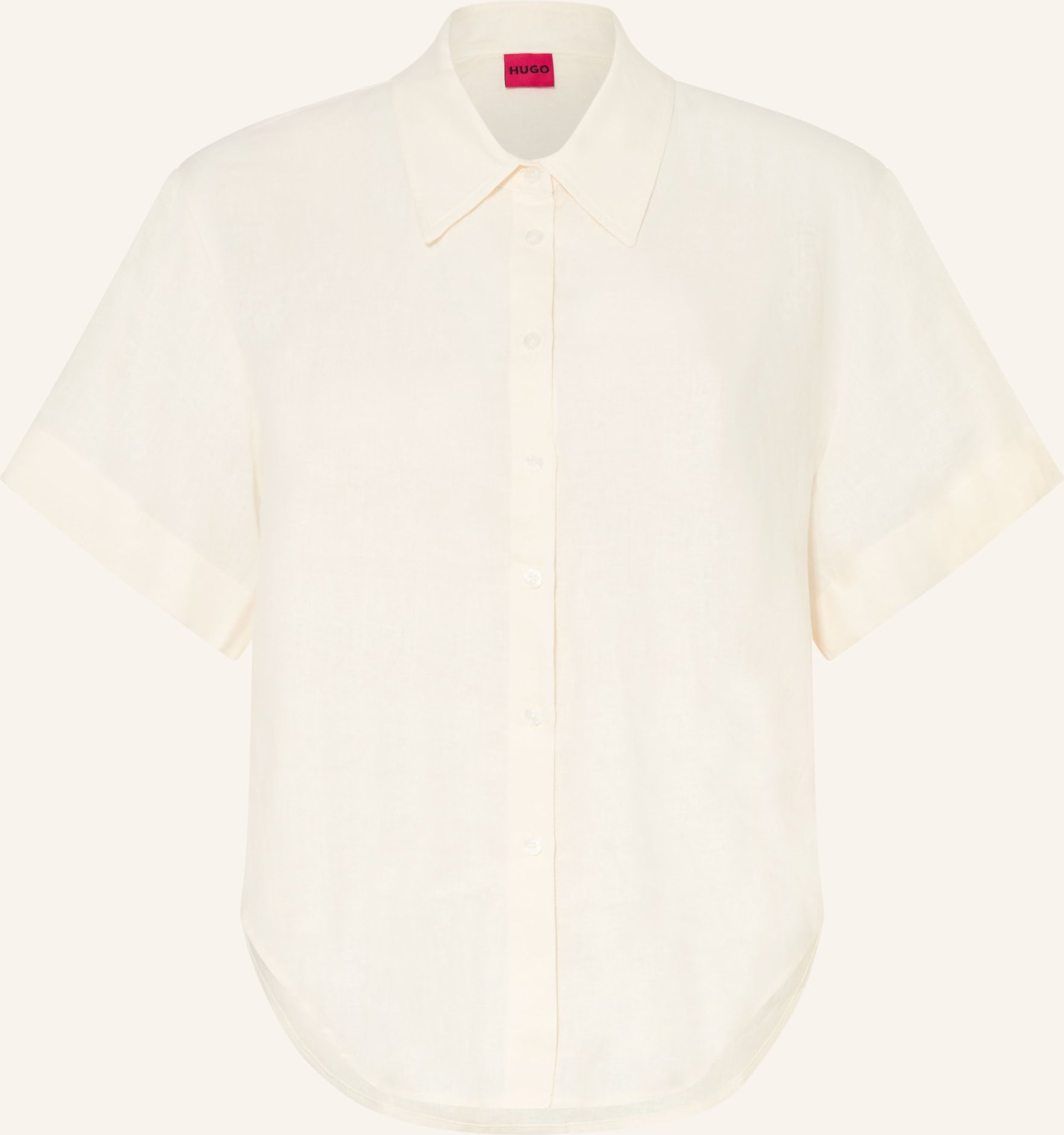 Hugo Hemdbluse Encantada Mit Leinen weiss
