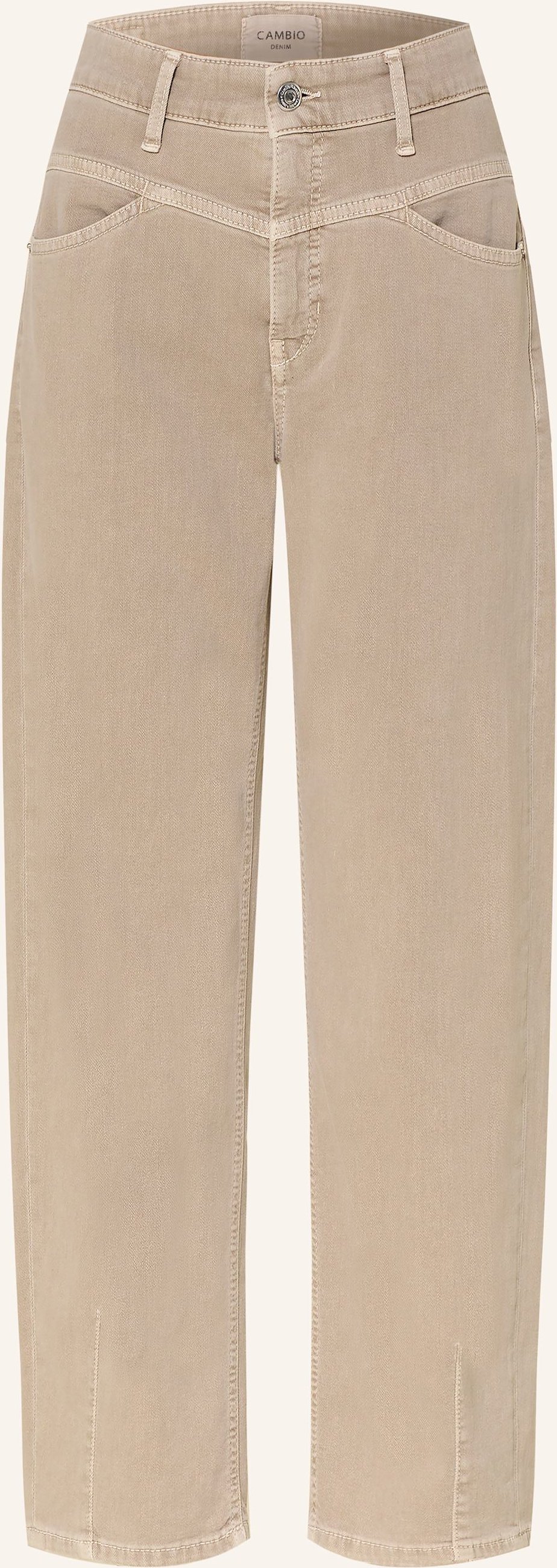 Cambio Cropped Jeans Elin braun