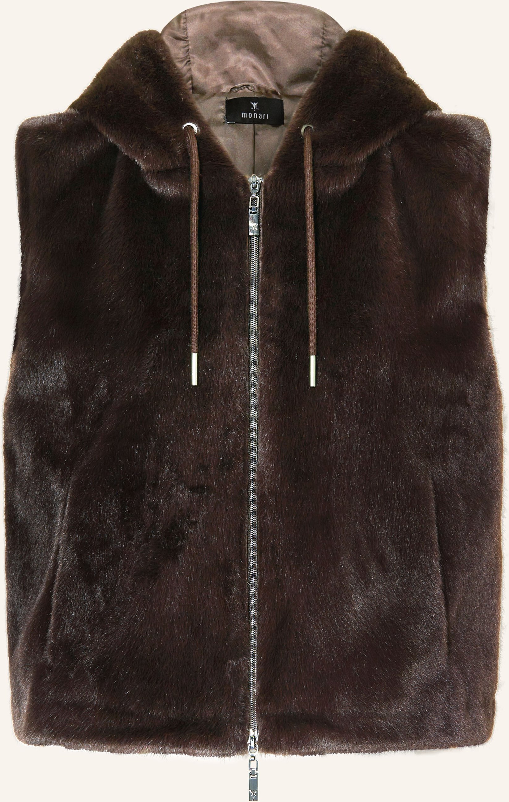 Thumbnail - Monari Kunstfell-Weste braun