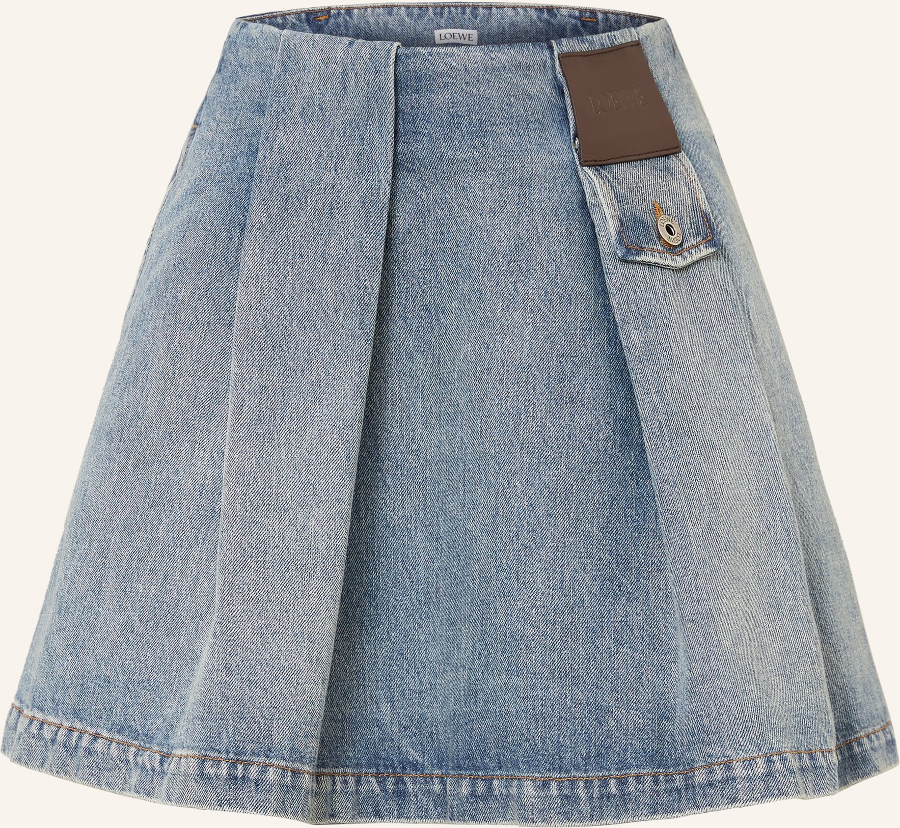 Loewe Jeansrock blau