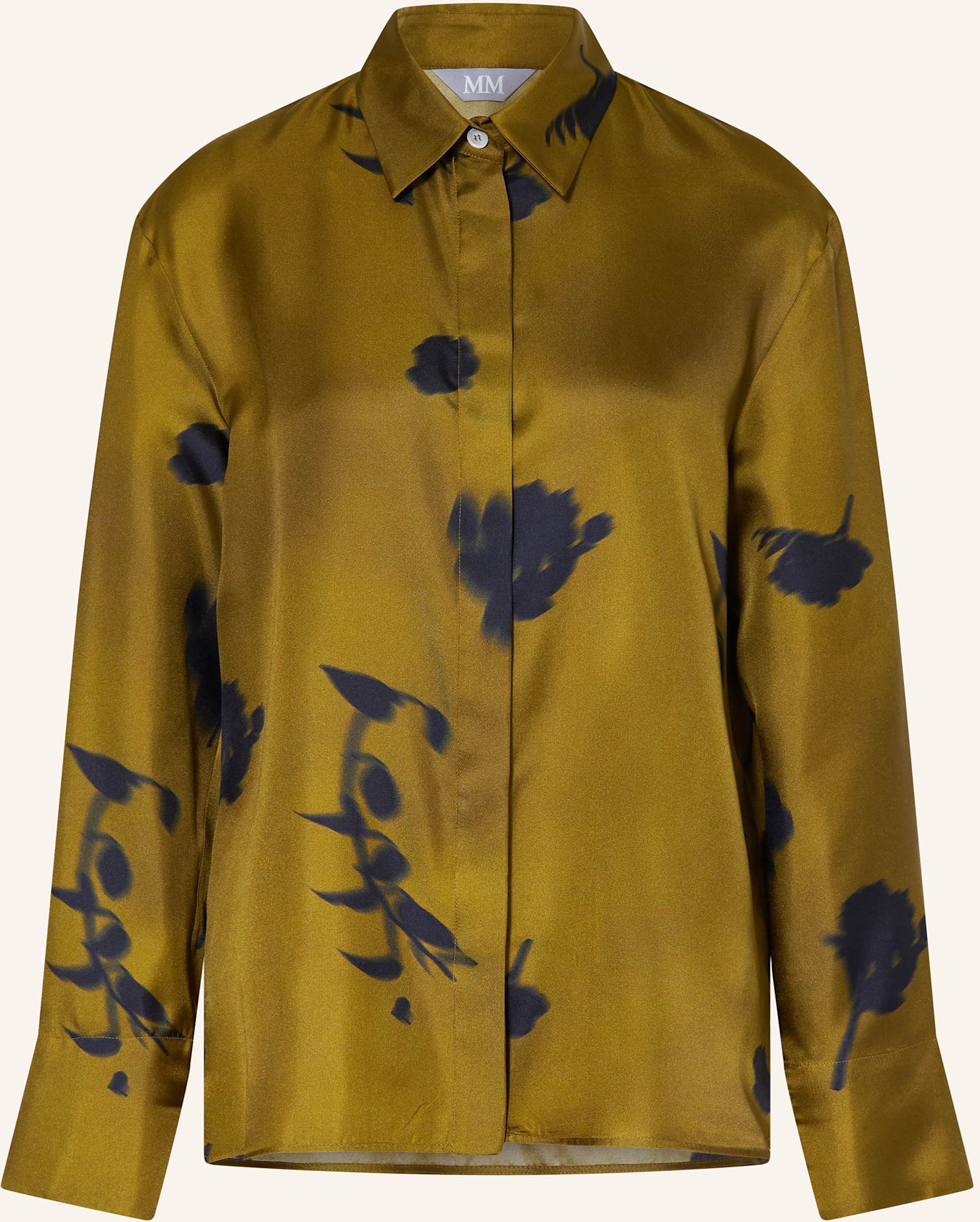 Mm Hemdbluse Eraclea Aus Seide gruen