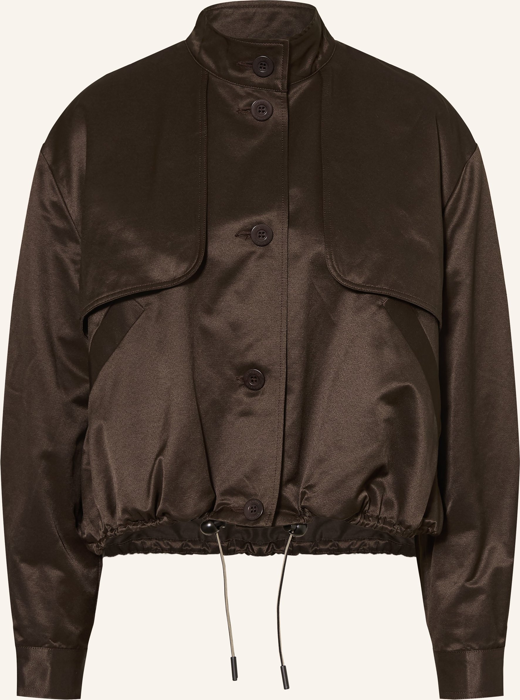 Claudie Pierlot Kastenjacke Aus Satin braun