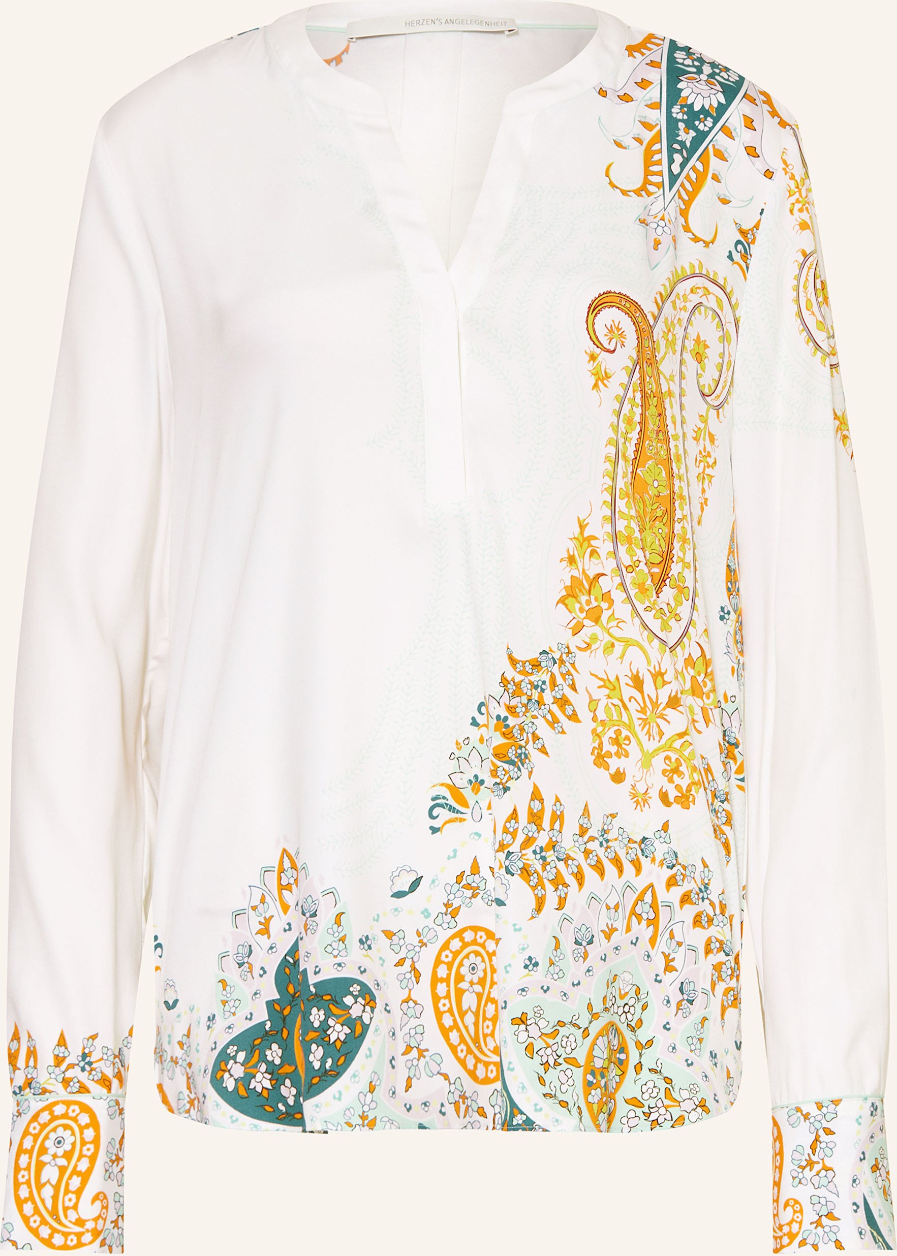 Herzen's Angelegenheit Blusenshirt Aus Seide weiss