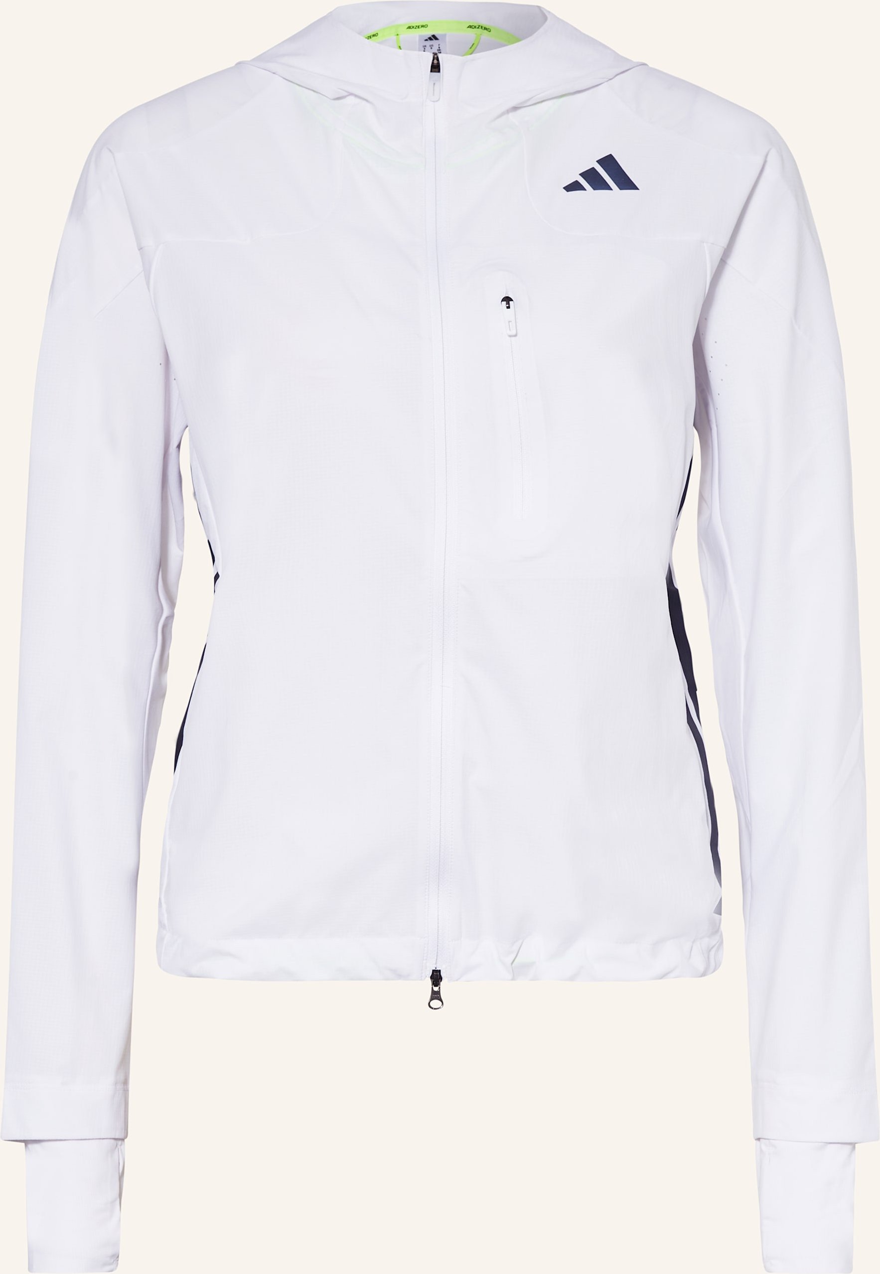 Adidas Laufjacke Adizero weiss