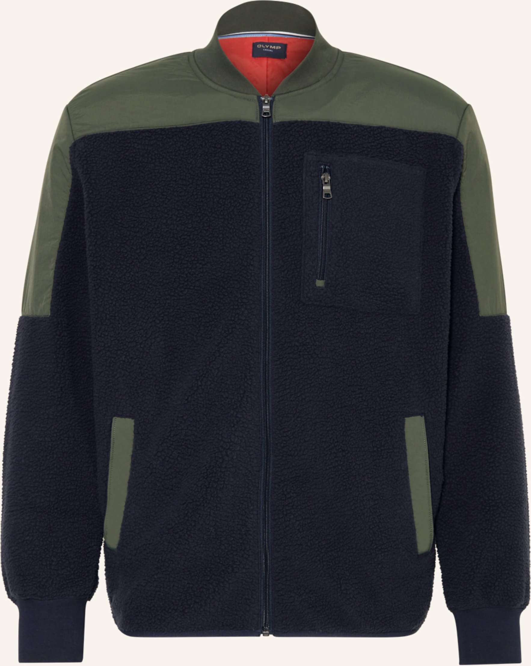 Olymp Teddyfell-Blouson blau