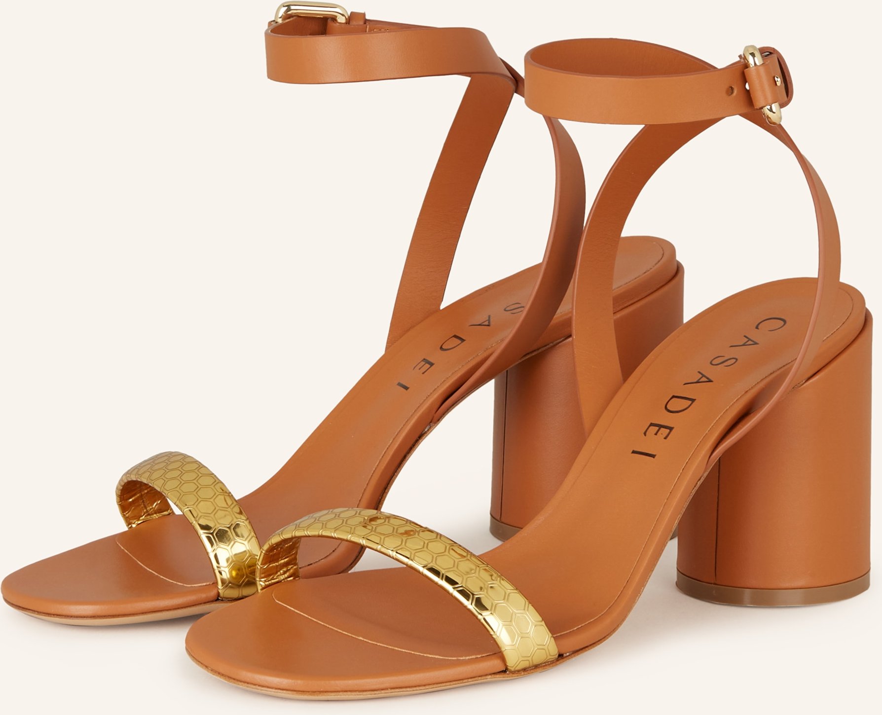 Casadei Sandaletten Atomium Cleo gold