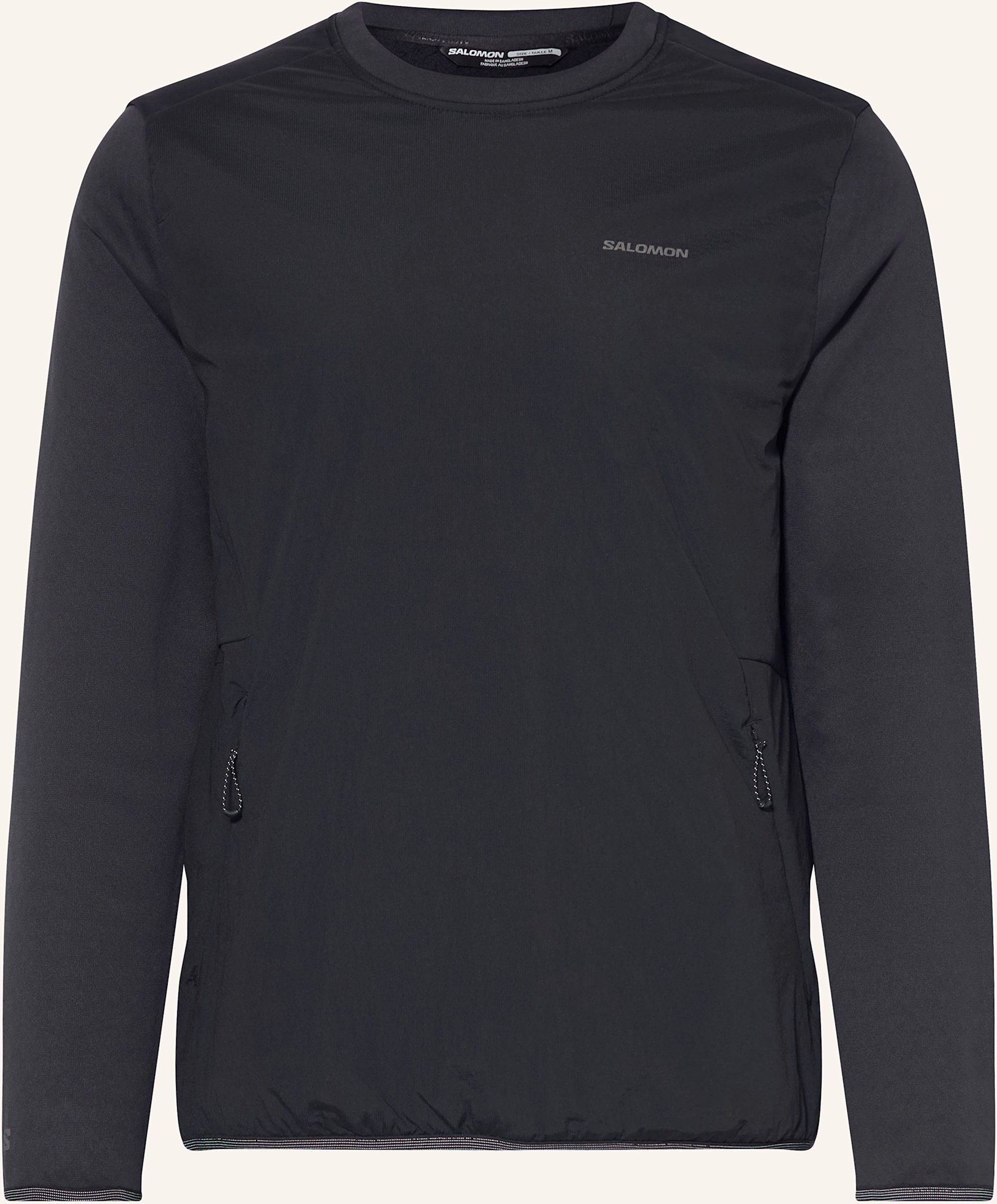 Salomon Midlayer Outline Warm Hybrid schwarz