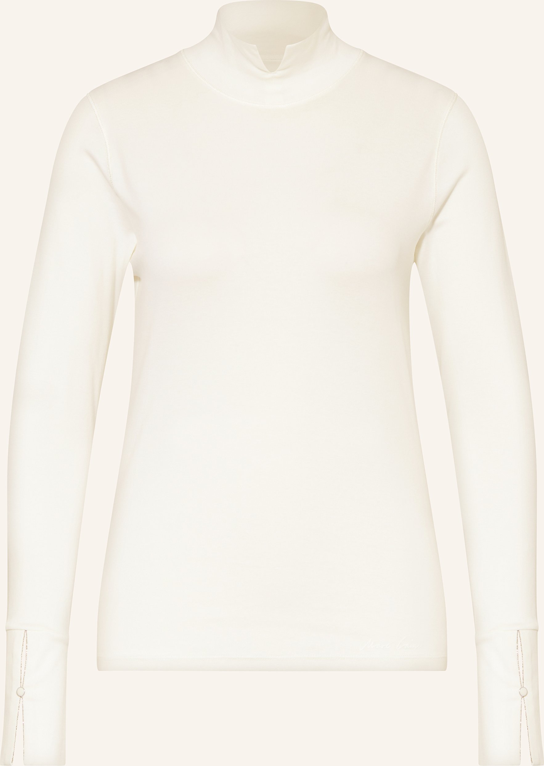 Marc Cain Longsleeve Mit Schmucksteinen weiss