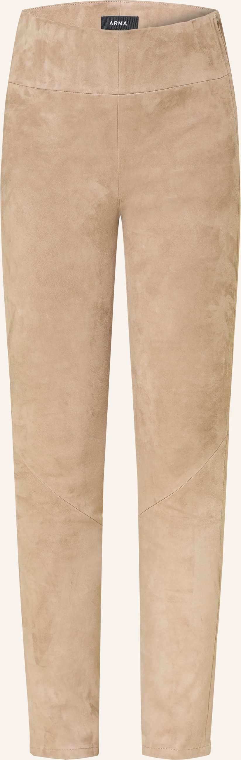 Arma Lederleggings beige