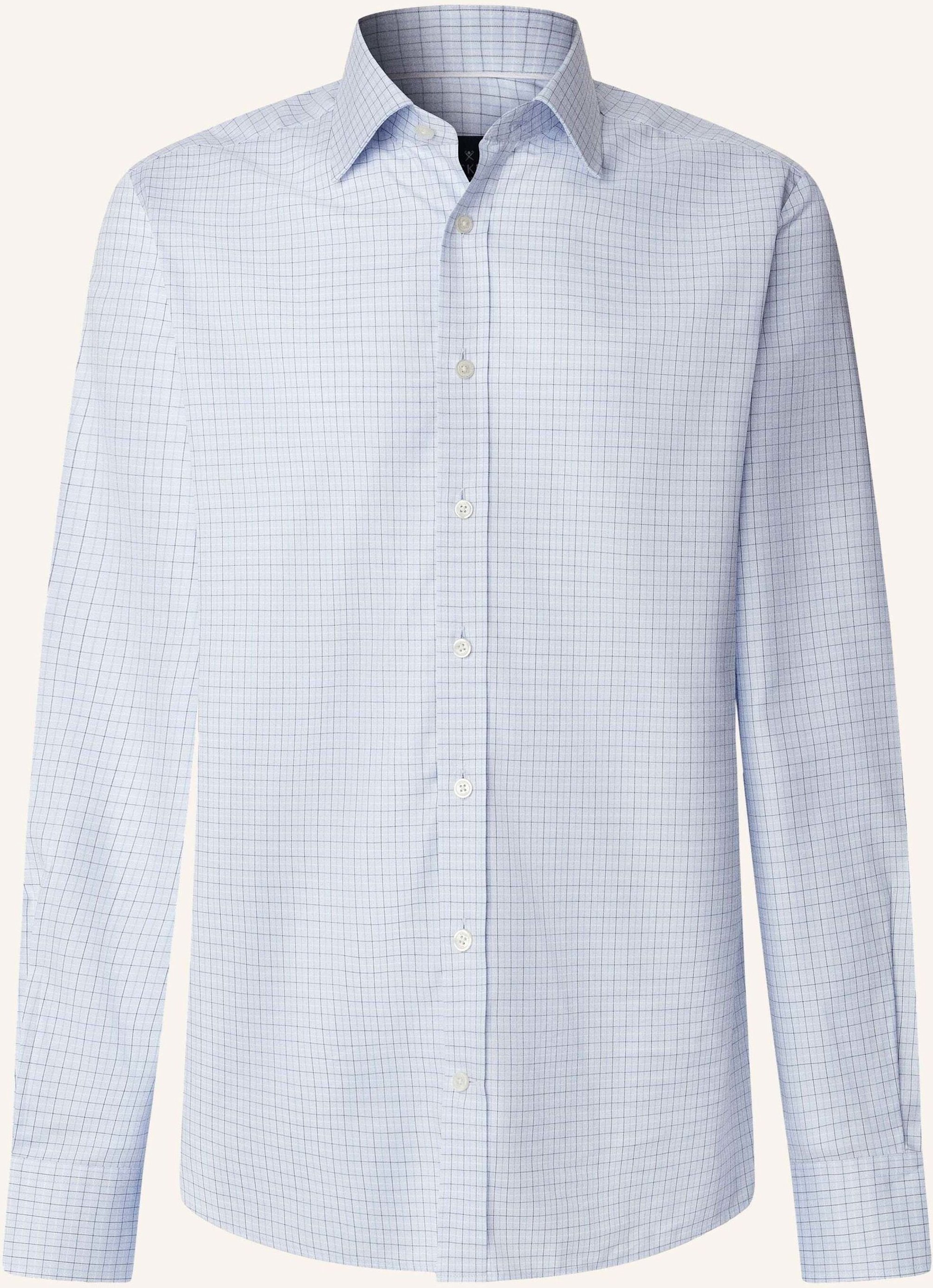 Hackett London Freizeithemd Sky Tattersall blau