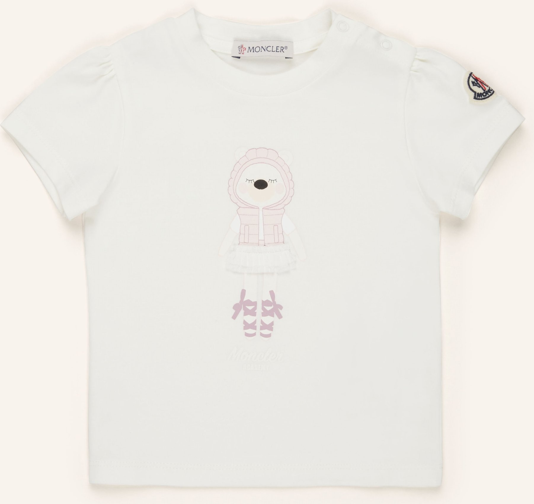Moncler Enfant T-Shirt weiss