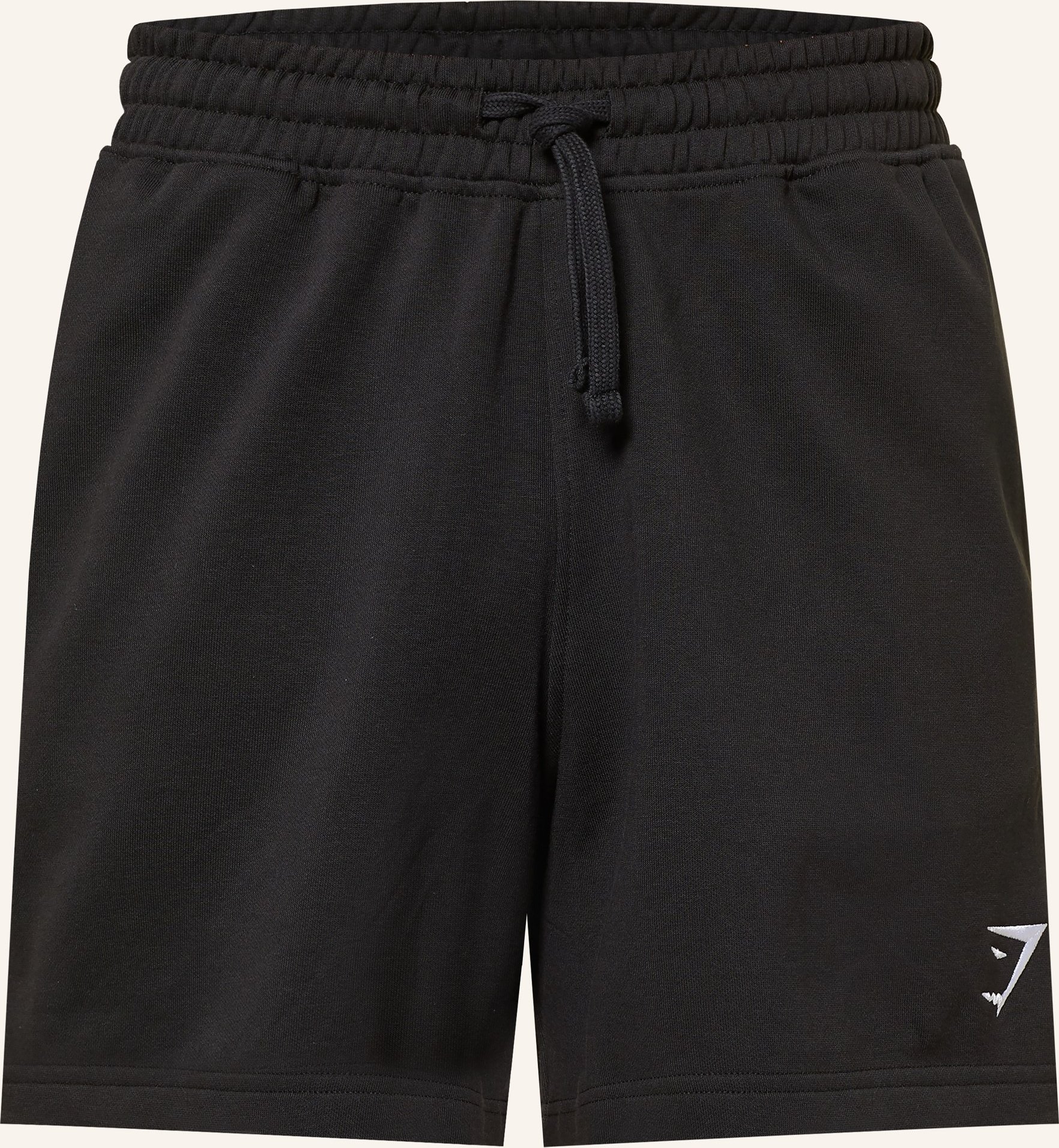 Gymshark Sweatshorts Crest schwarz