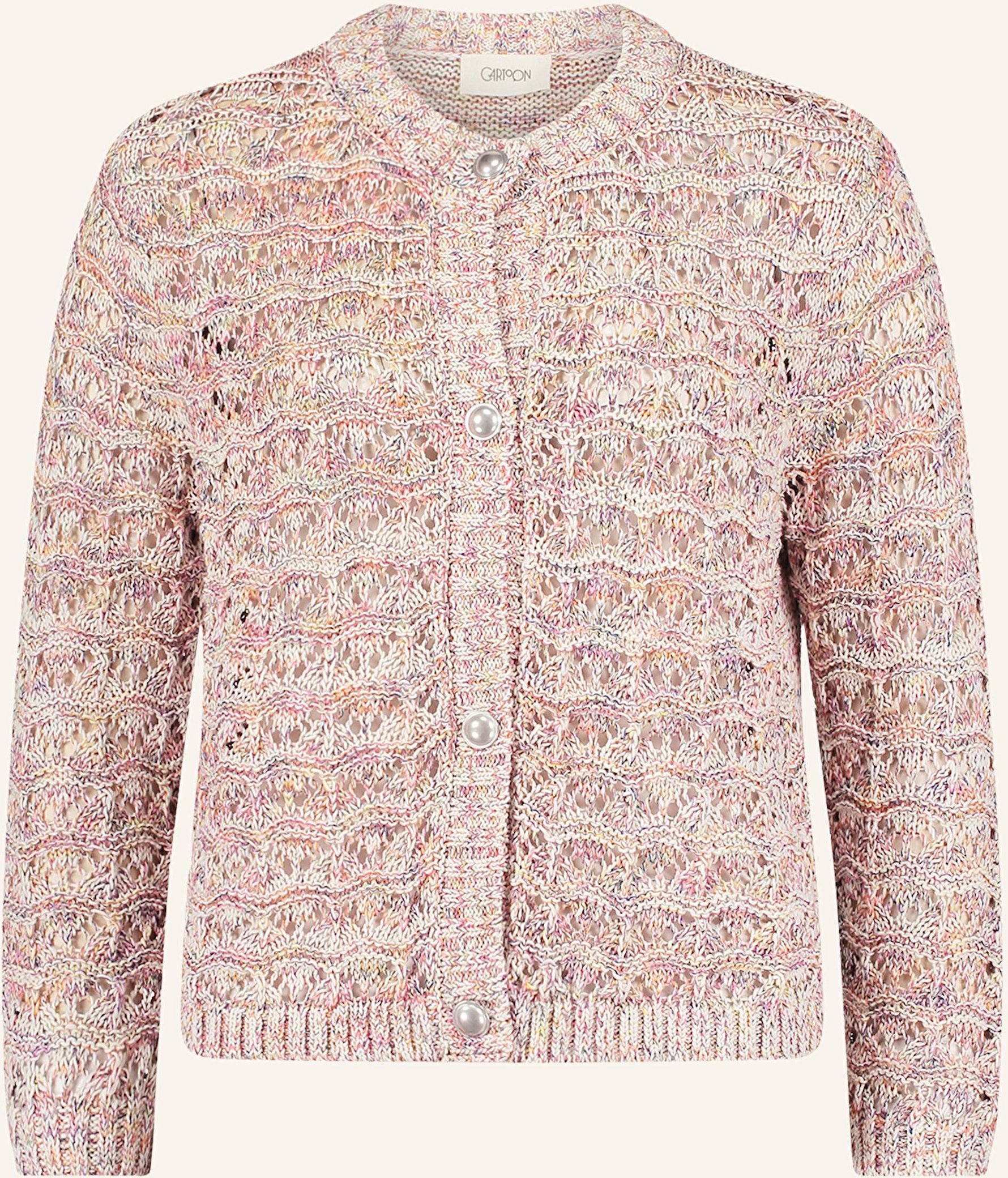 Cartoon Strickjacke beige