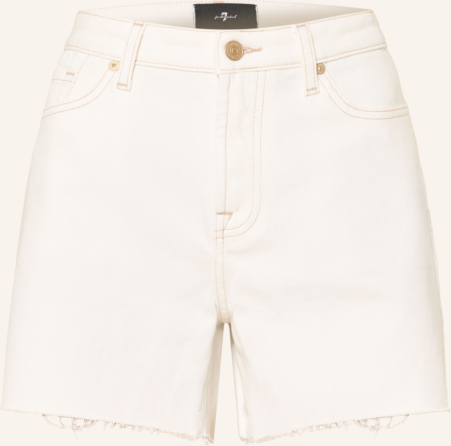7 For All Mankind Jeansshorts Monroe weiss