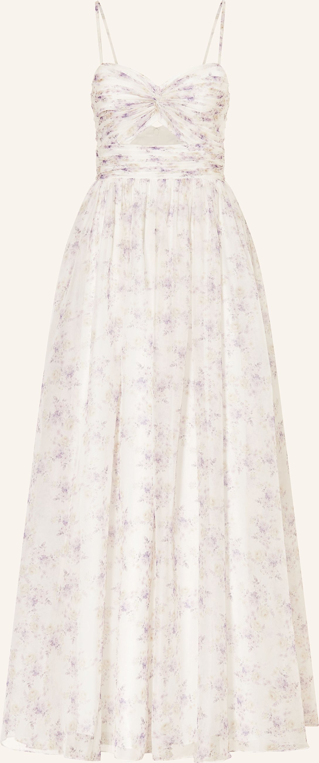 Hey Kyla Abendkleid Mit Plissees Und Cut-Out weiss