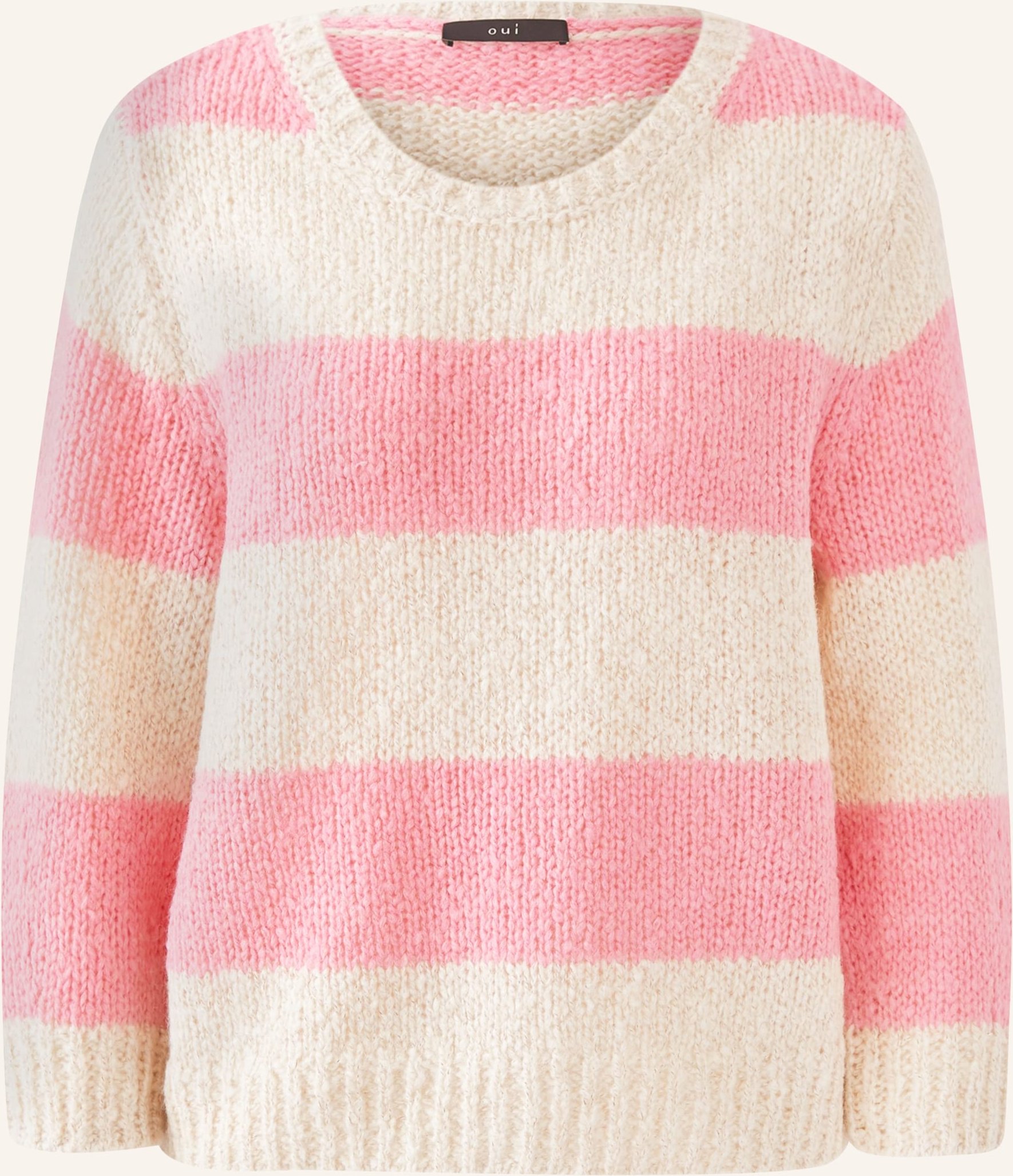 Oui Pullover Mit 3/4-Arm rosa
