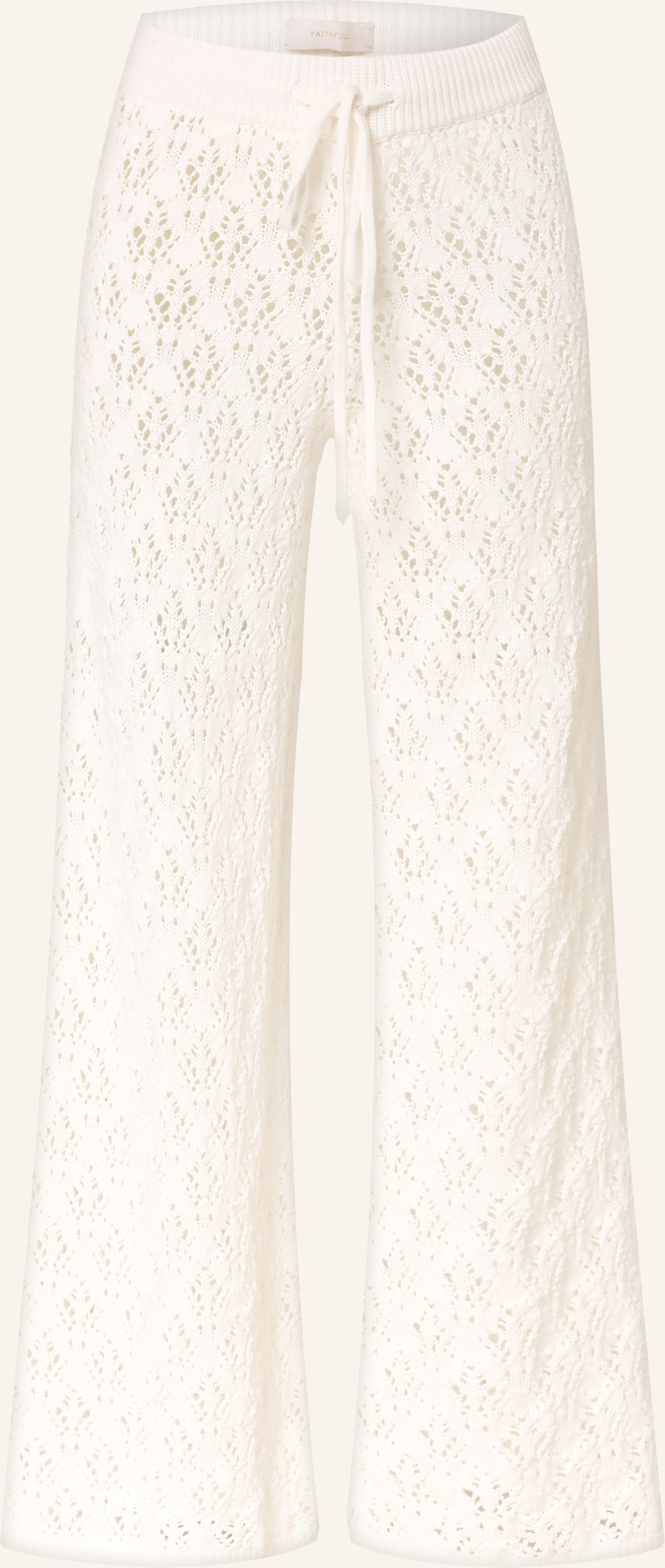 Faithfull The Brand Strickhose Fio weiss