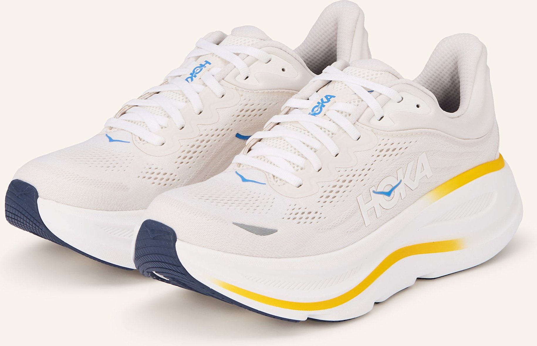 Hoka Laufschuhe Bondi 9 weiss