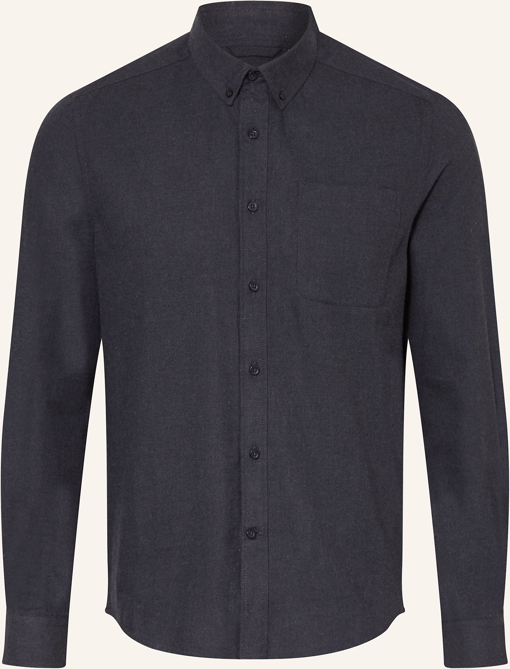 Knowledgecotton Apparel Flanellhemd schwarz