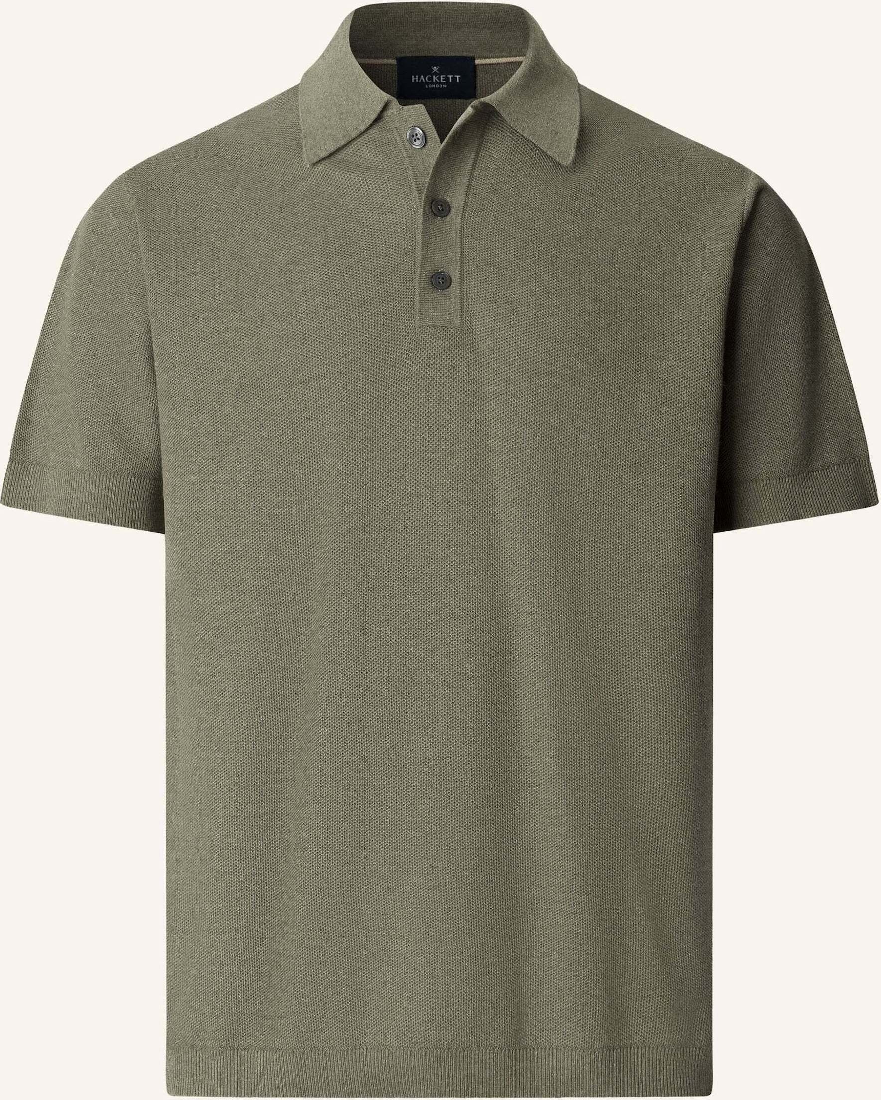 Hackett London Poloshirt Honeycomb Ss Polo gruen