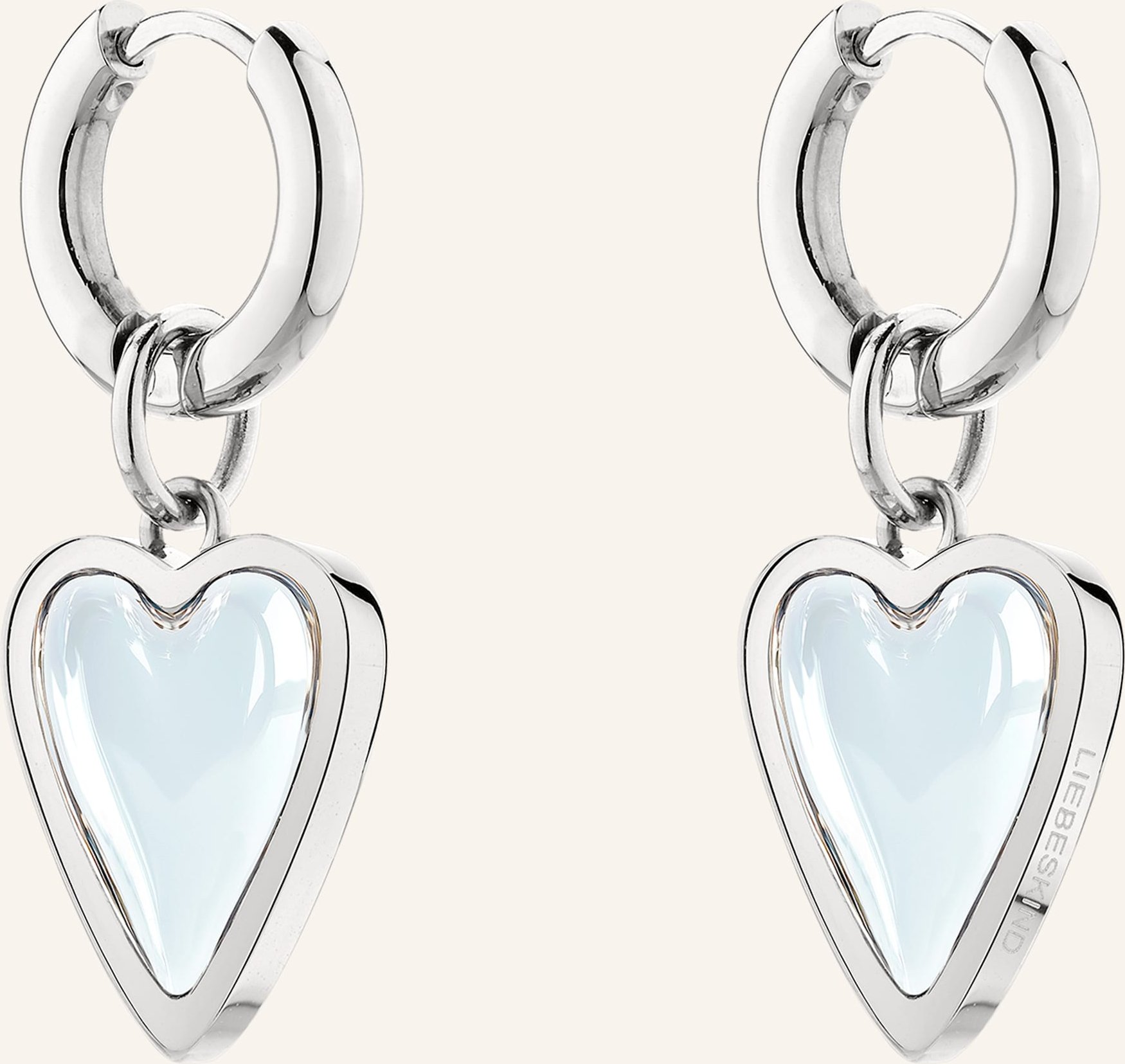 Liebeskind Creolen Aus Edelstahl silber