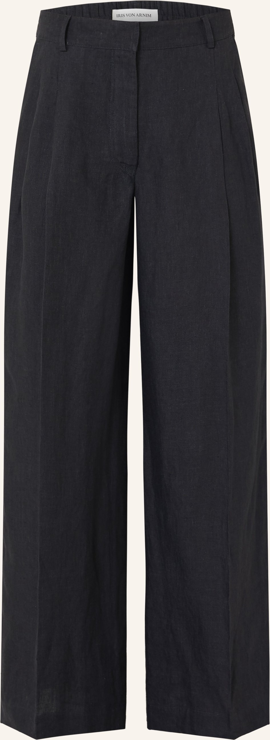 Iris Von Arnim Marlenehose Santorini Aus Leinen schwarz