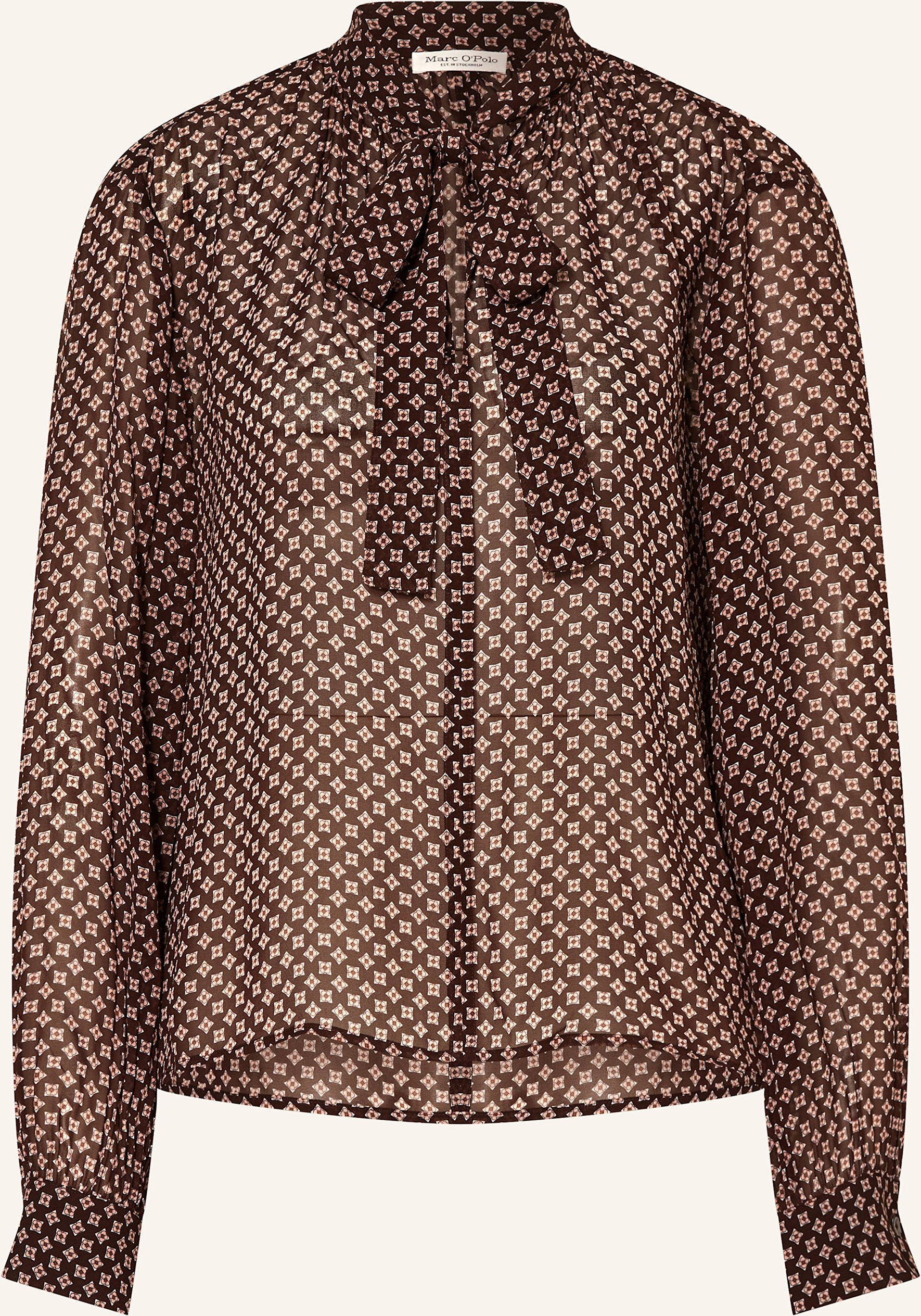 Marc O'polo Schluppenbluse braun