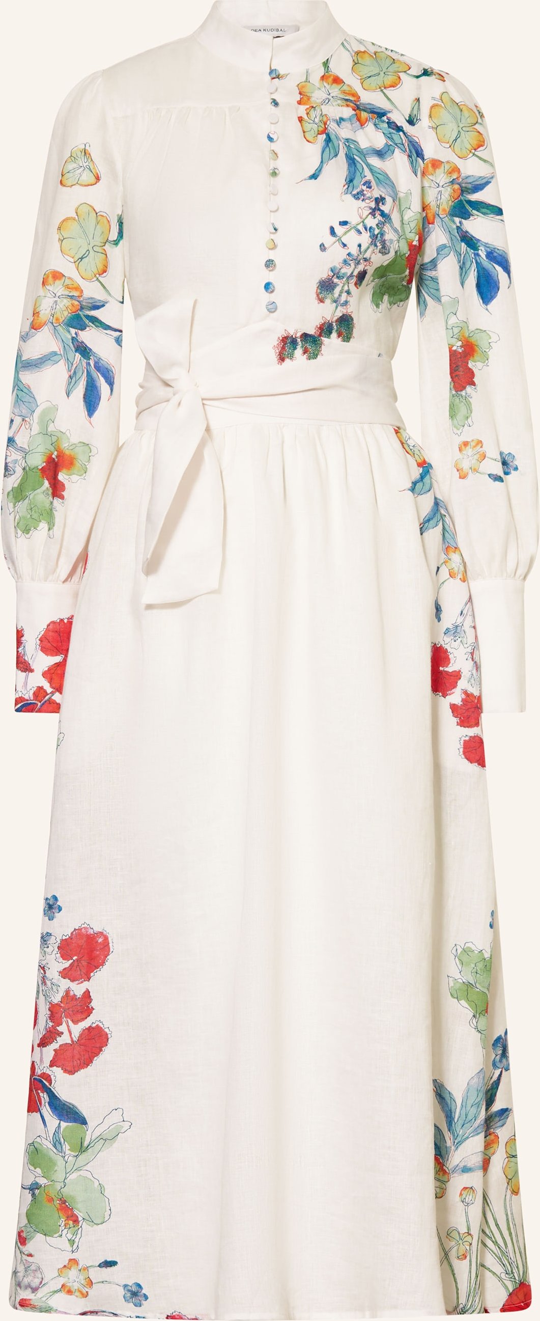 Dea Kudibal Leinenkleid Alondradea weiss