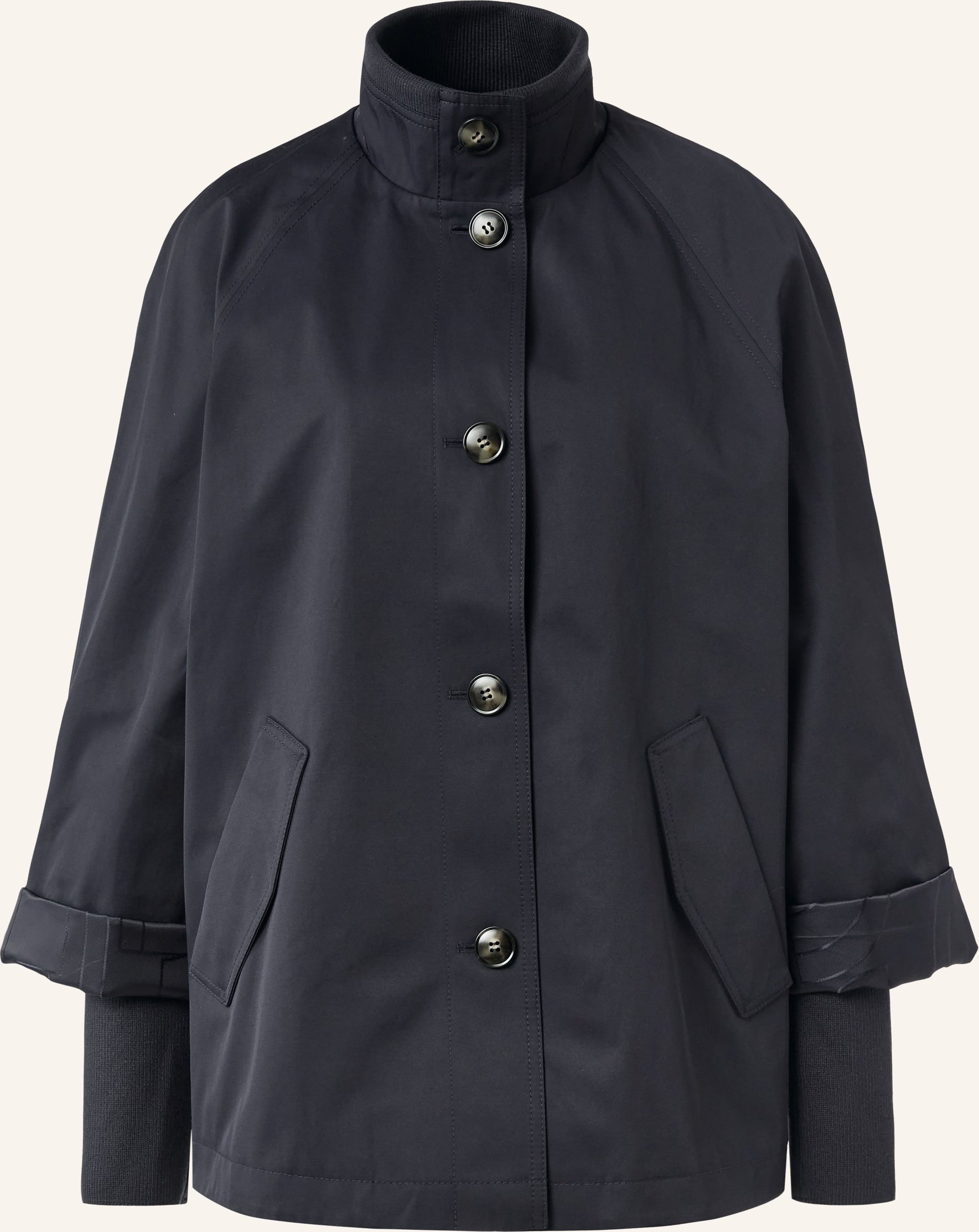 Thumbnail - Comma Trench-Jacke blau