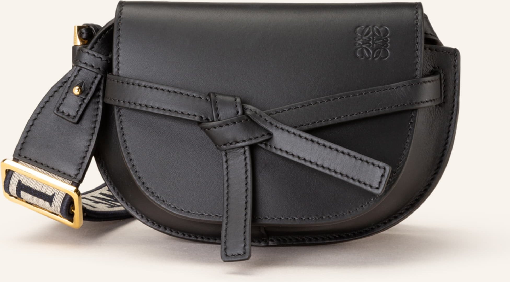 Thumbnail - Loewe Umhängetasche Mini Gate Dual schwarz