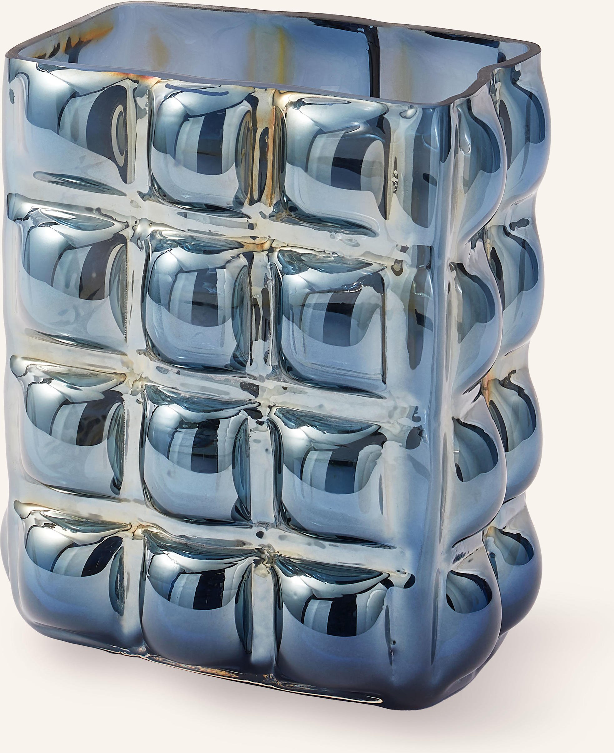 Polspotten Vase Bubble Large blau