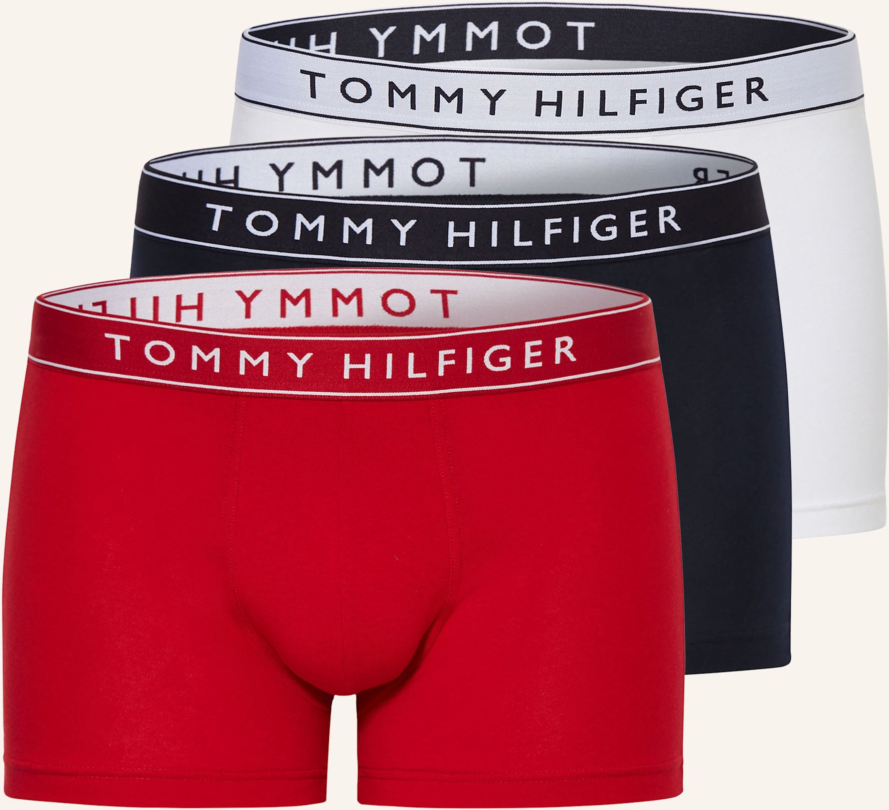 Tommy Hilfiger 3er-Pack Boxershorts rot