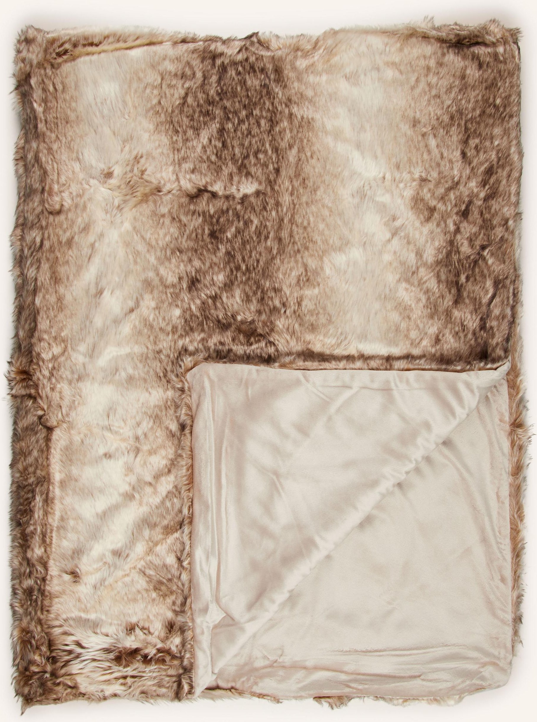 Star Home Kunstfell-Plaid braun