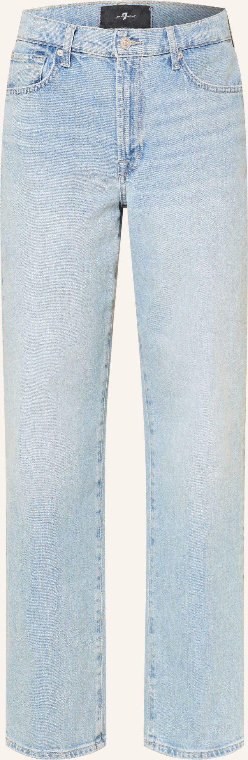 7 For All Mankind Straight Jeans Stovepipe blau