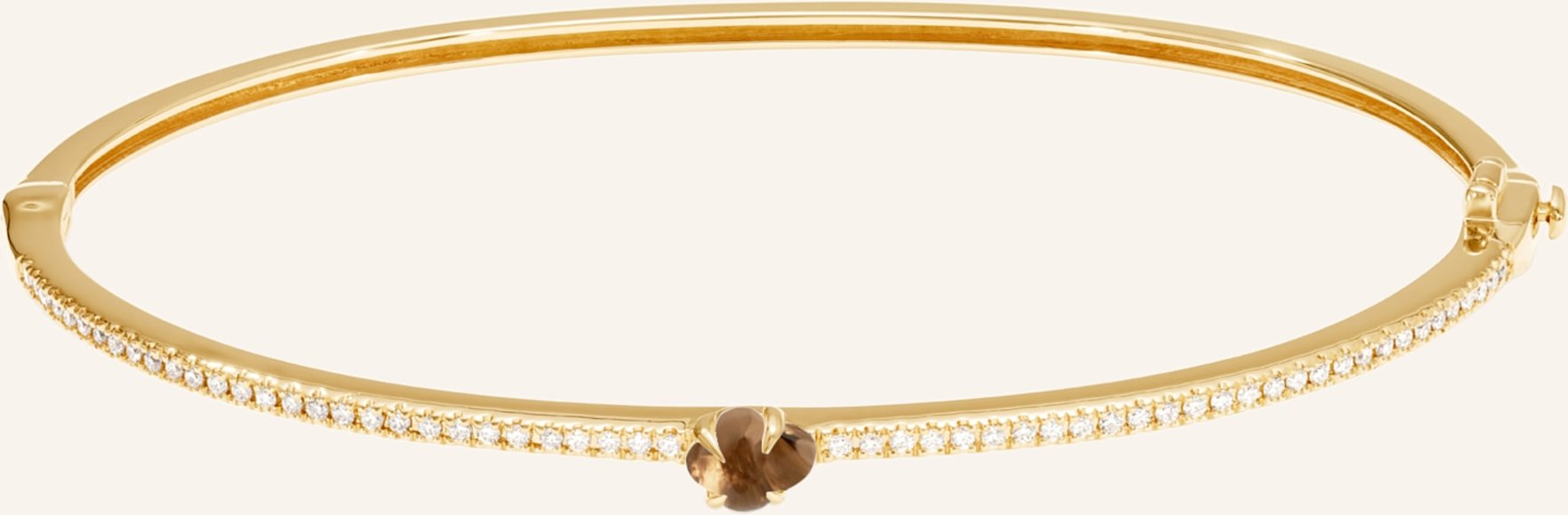 Vieri Armreif Wolke Rauchquarz Brillant Pavé gold