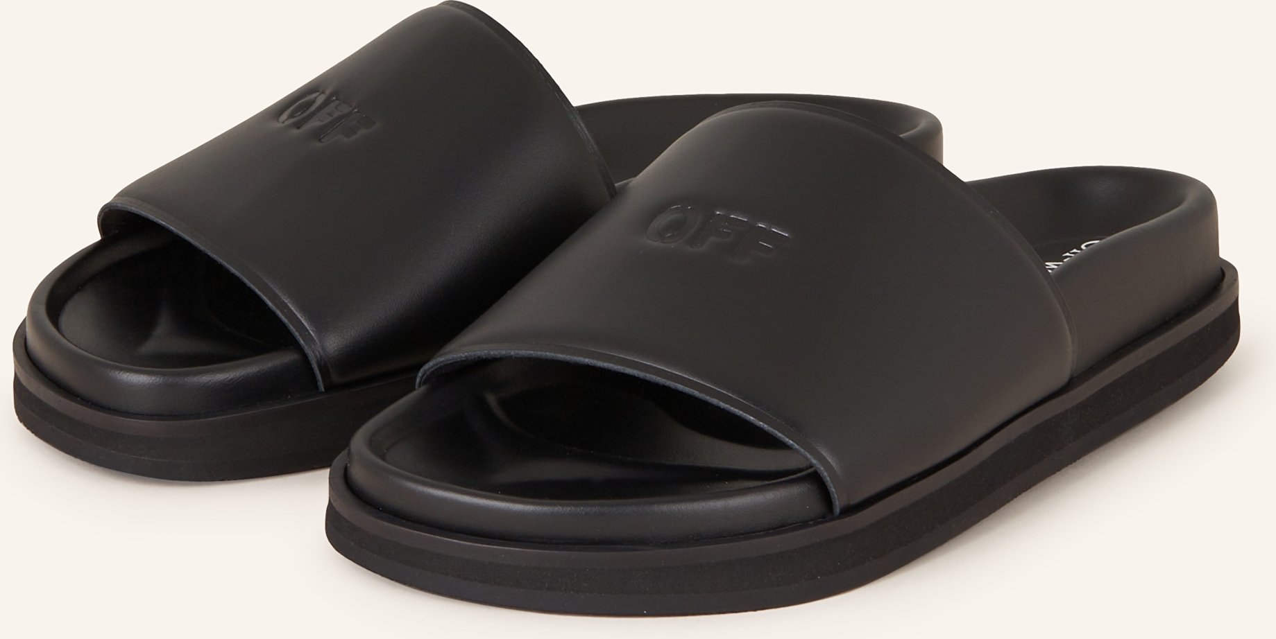 Off-White Pantoletten Cloud Off schwarz