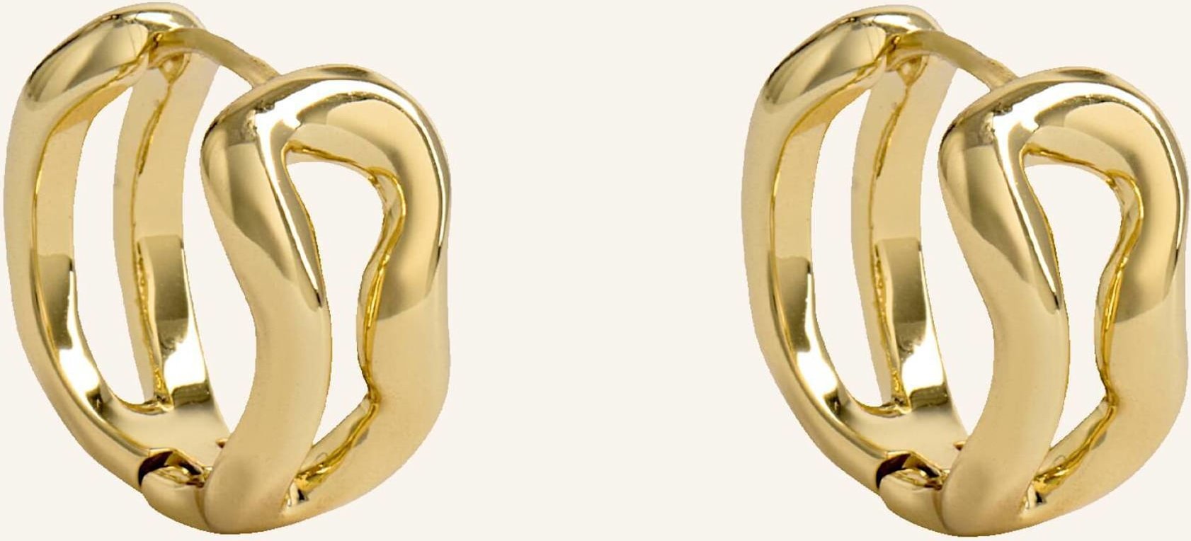 Pompidou Kreolen Melina Sculpted Small By Glambou gold