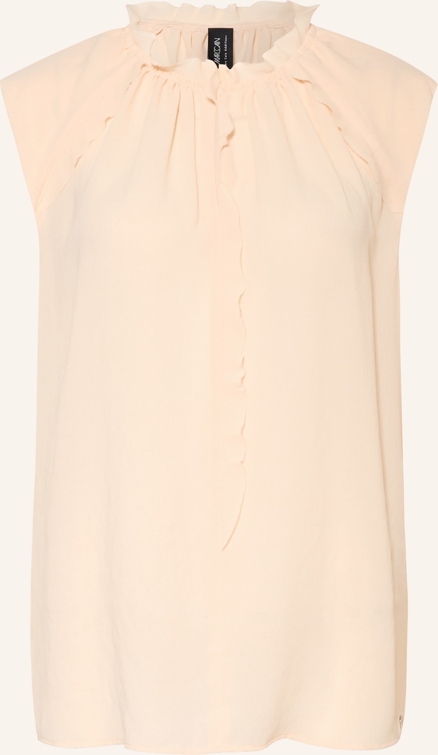 Thumbnail - Marc Cain Blusentop Mit Rüschen beige