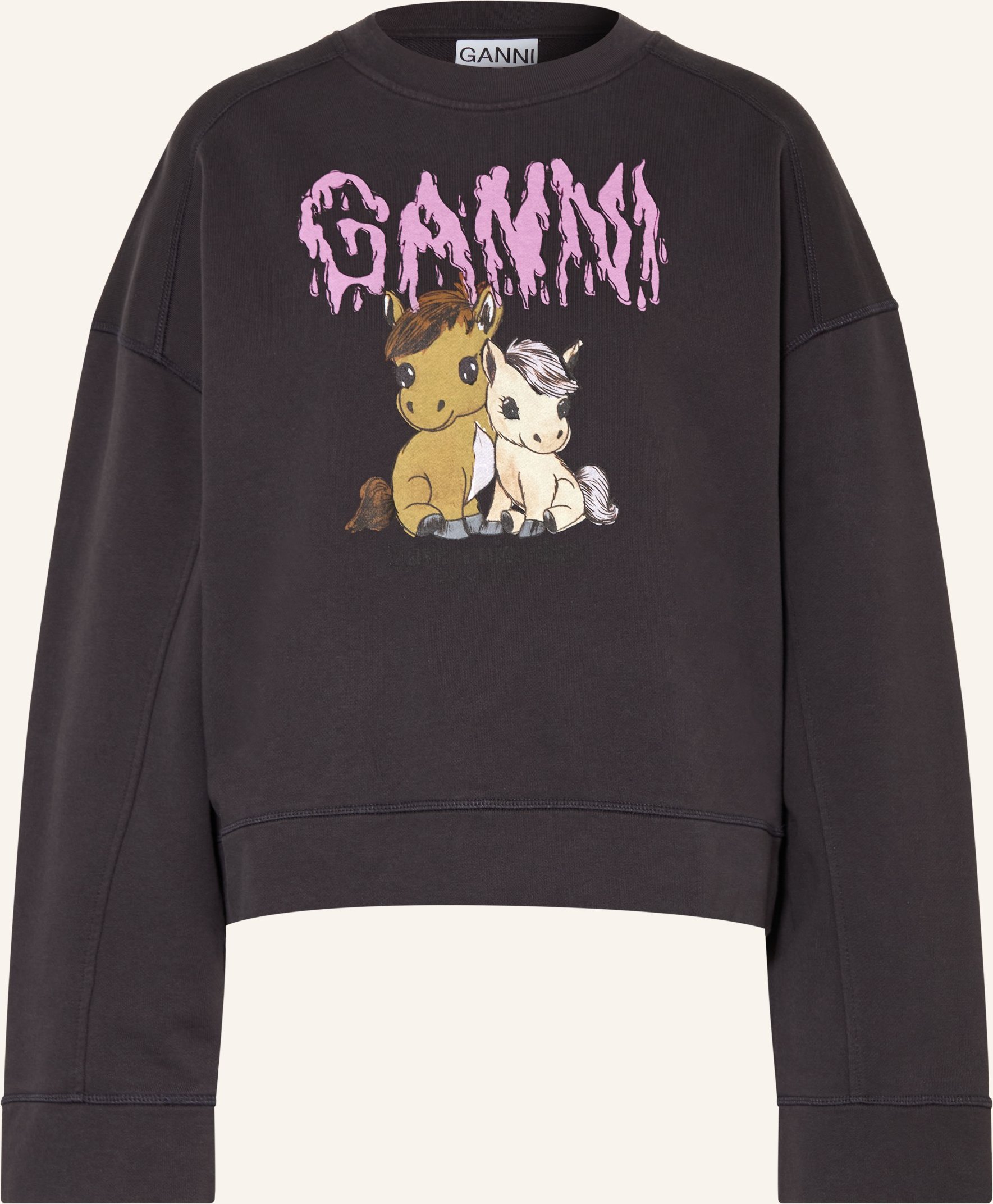 Ganni Sweatshirt Isoli schwarz