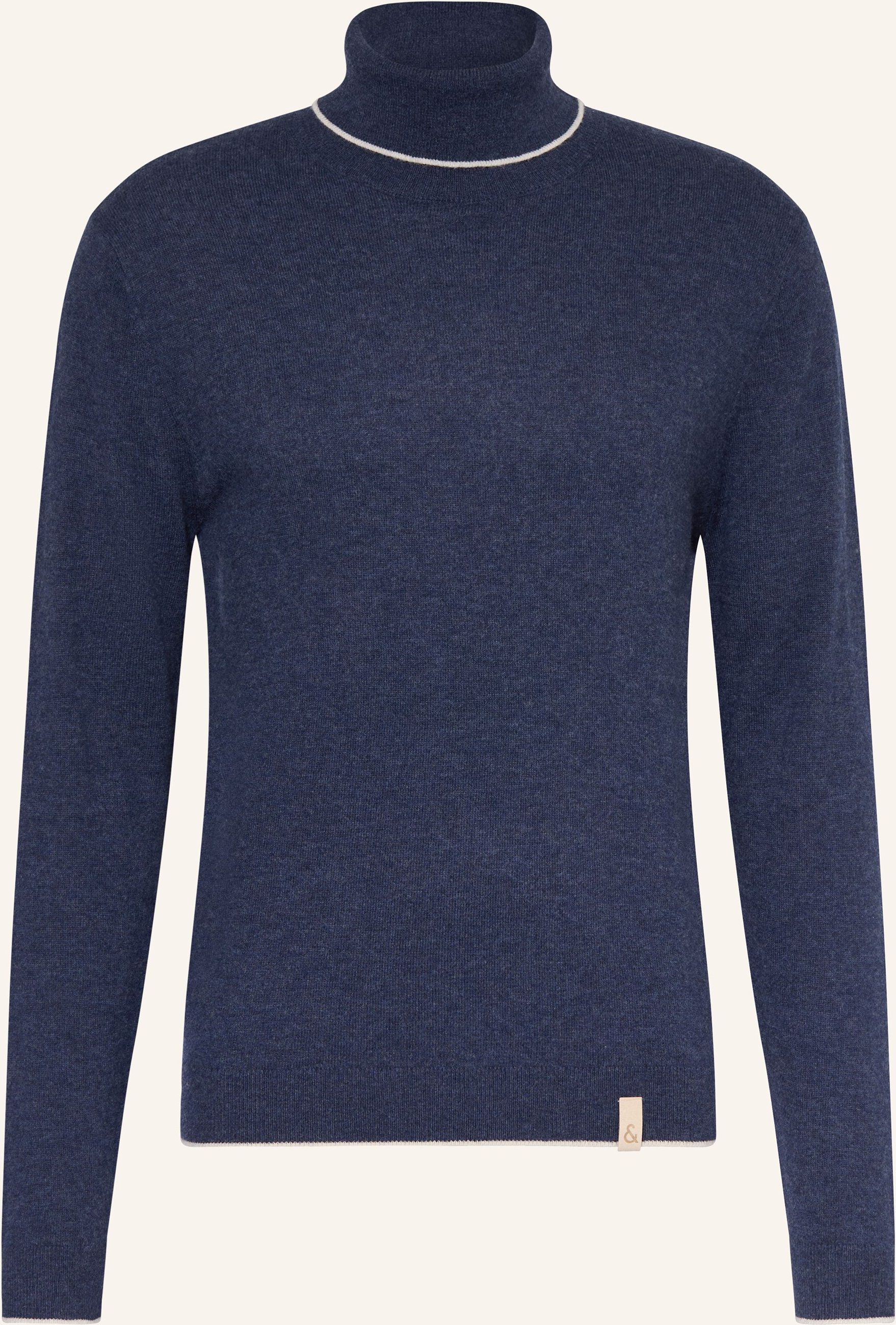 Colours & Sons Rollkragenpullover Mit Merinowolle blau