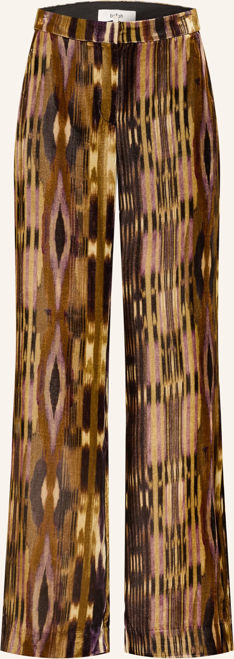 Ba&Sh Marlenehose Velvo Aus Samt gruen