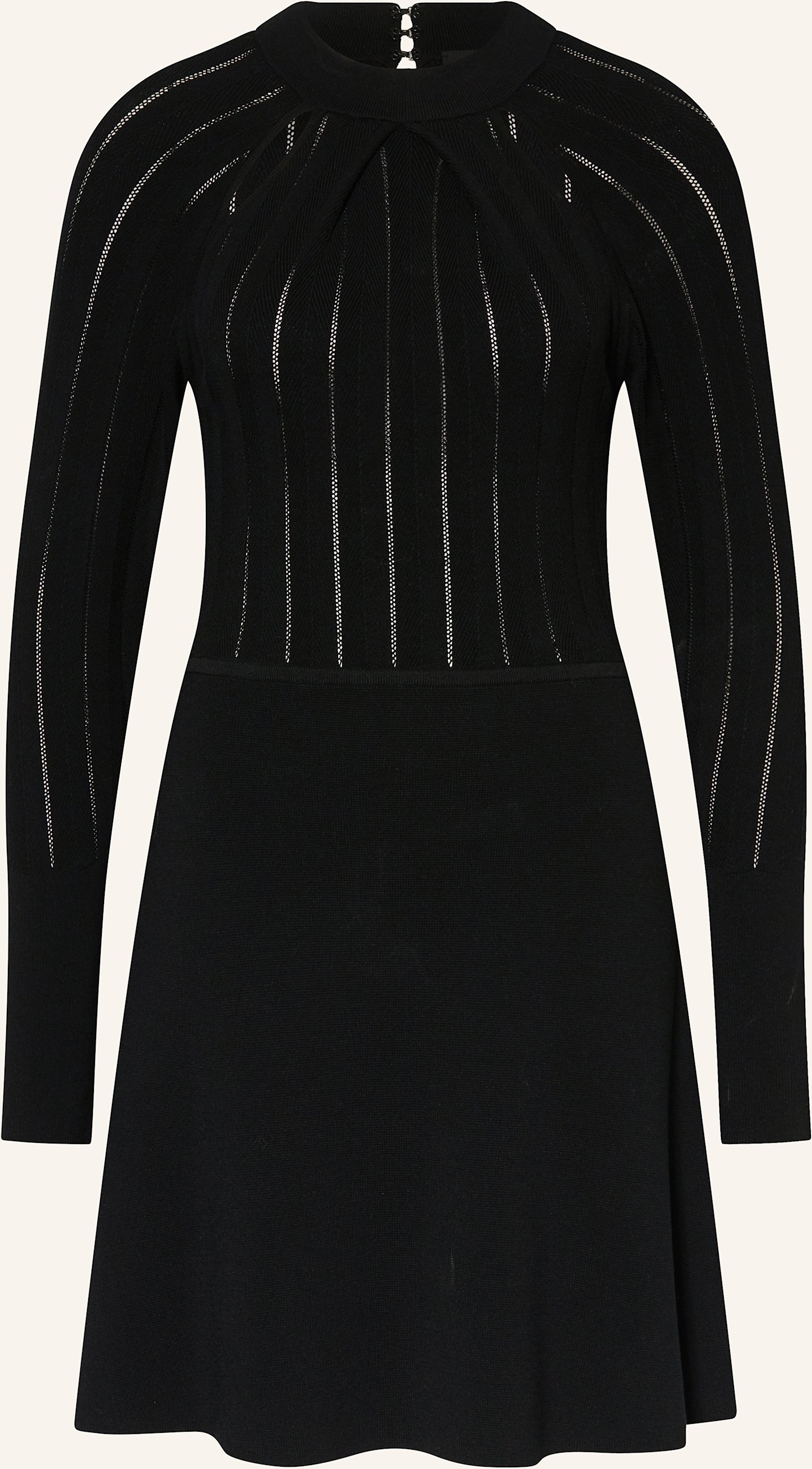 Boss Strickkleid Fuccia Mit Cut-Outs schwarz