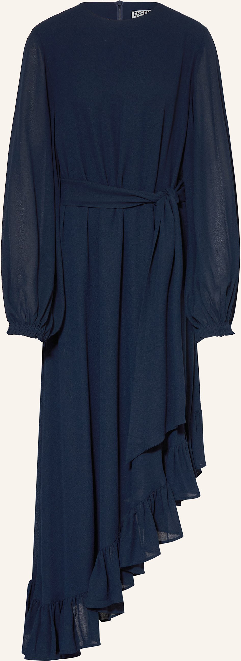 Essentiel Antwerp Kleid Iflower Mit Rüschen blau