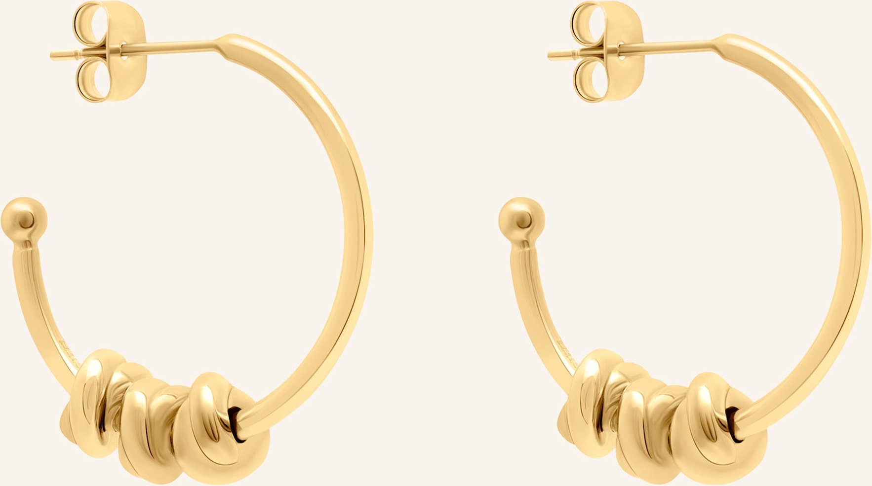 S.Oliver Creolen Aus Edelstahl gold