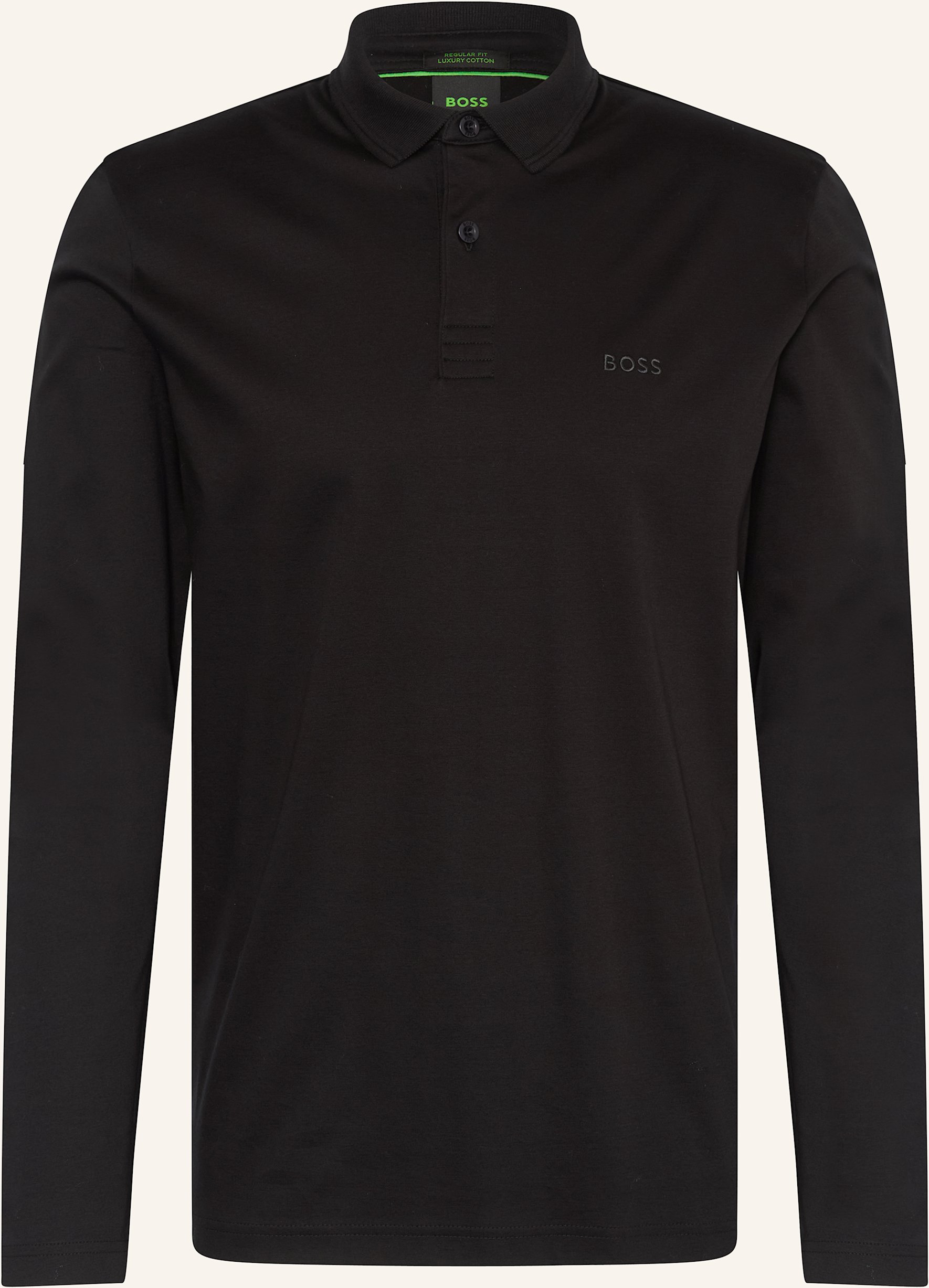 Boss Jersey-Poloshirt Pirol Regular Fit schwarz