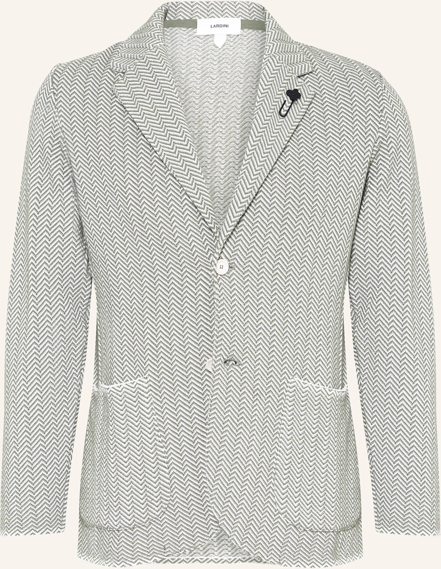 Lardini Stricksakko Slim Fit gruen