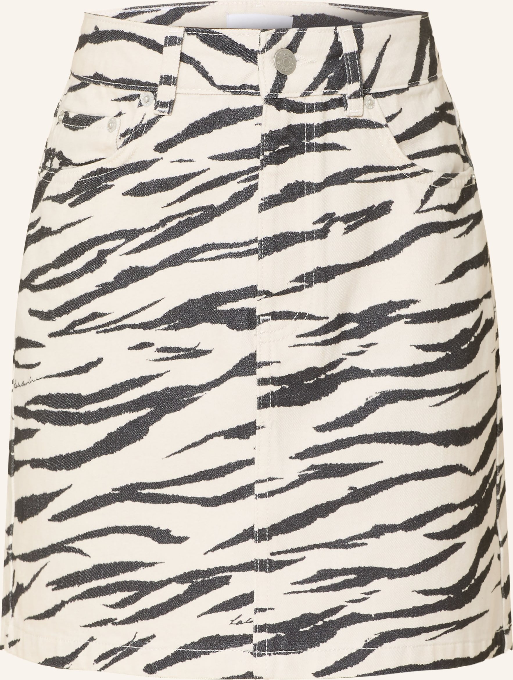 Lala Berlin Jeansrock Split schwarz