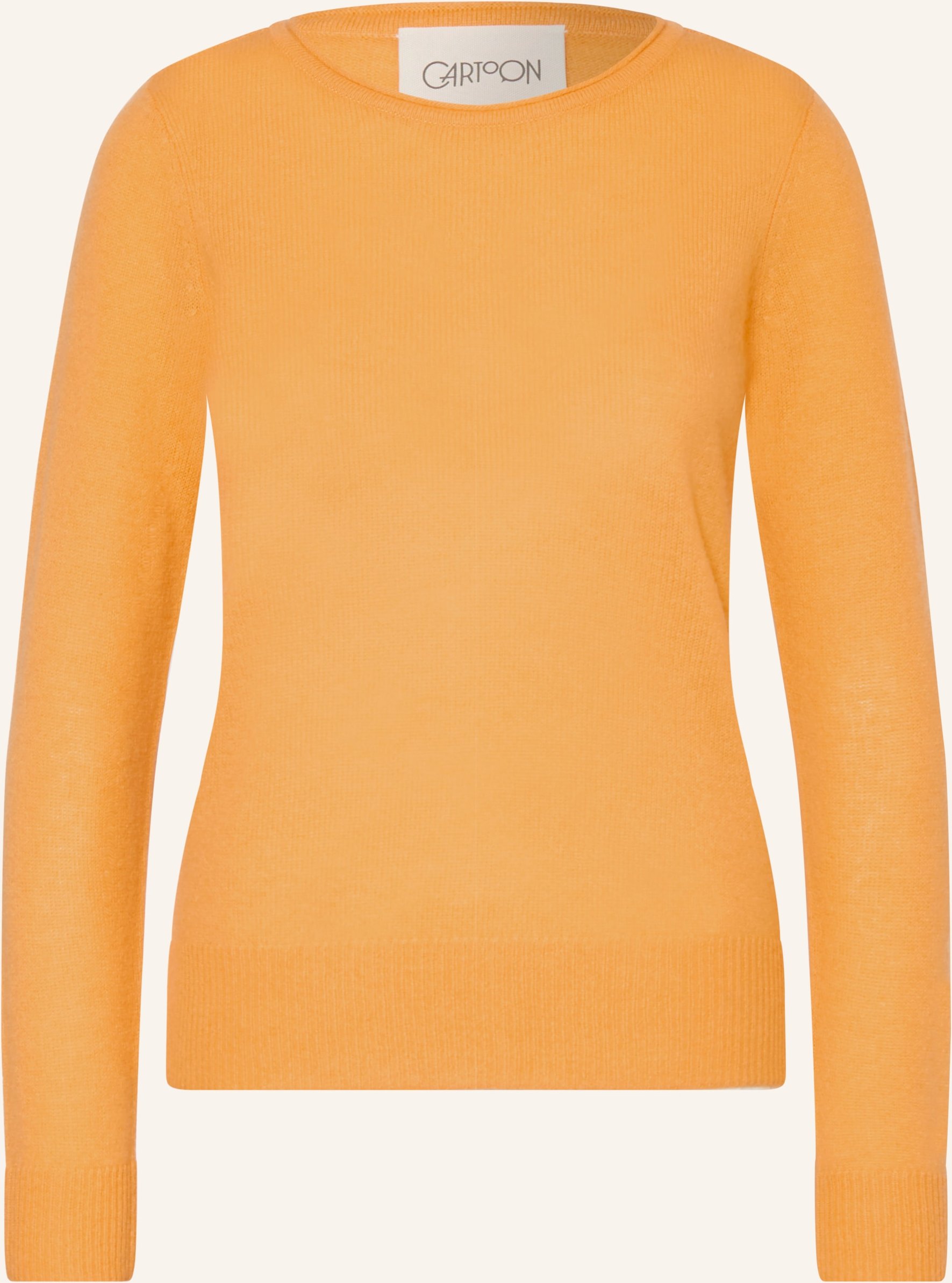 Cartoon Cashmere-Pullover orange