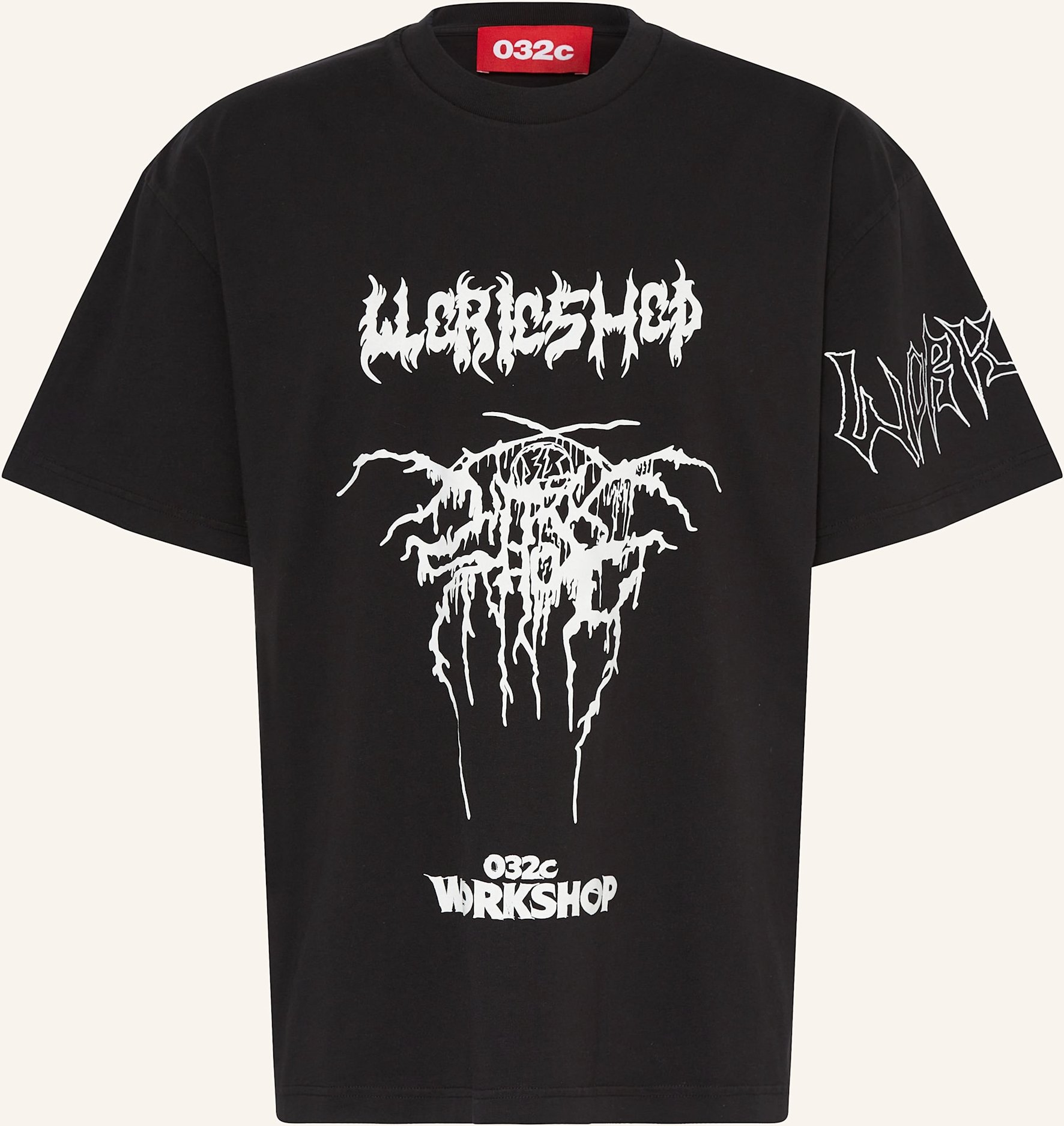 032c T-Shirt Armour schwarz